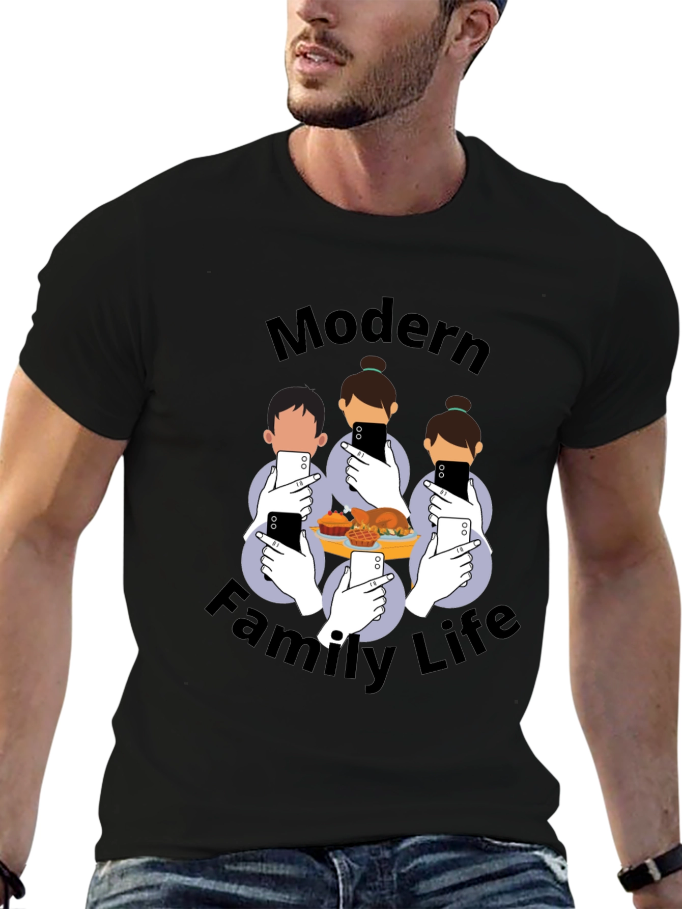 Modern Family Life T-Shirt - Social Media Thanksgiving Tee