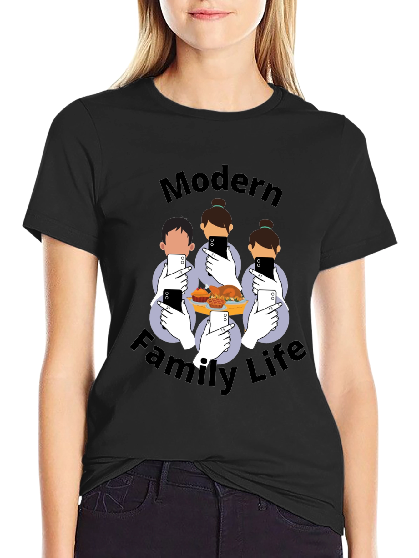Modern Family Life T-Shirt - Social Media Thanksgiving Tee