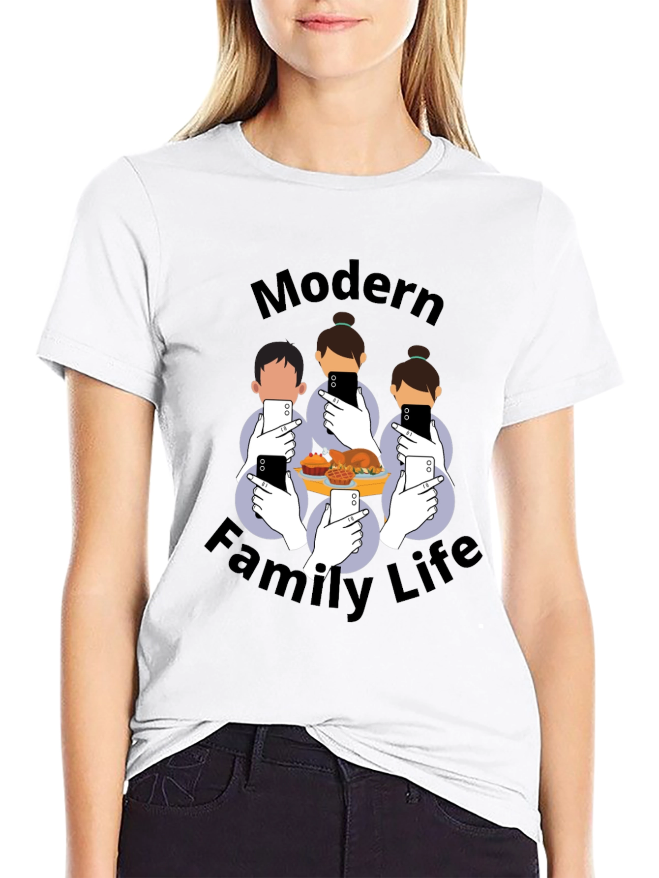 Modern Family Life T-Shirt - Social Media Thanksgiving Tee