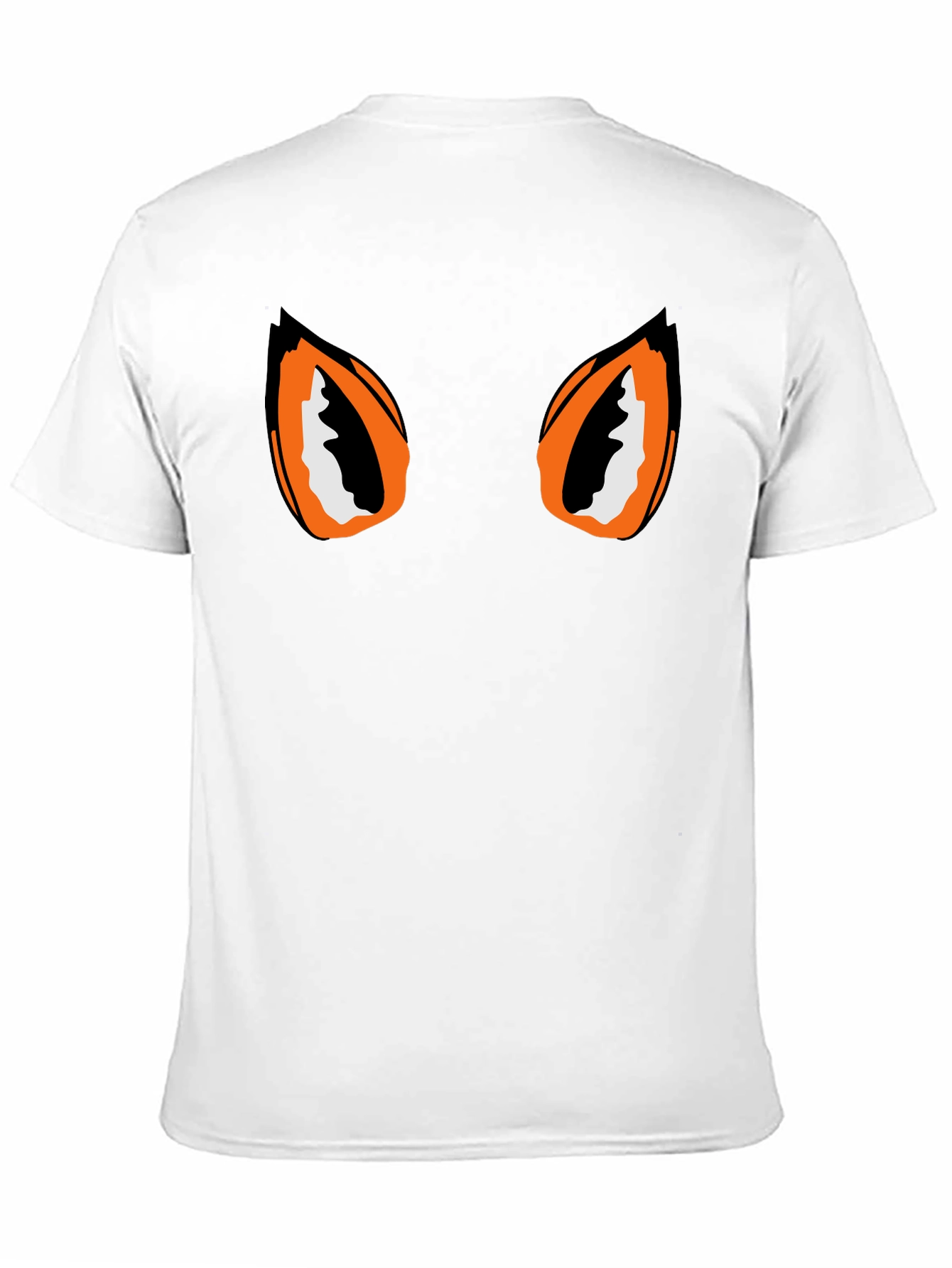 Black Tee with Graphic Eyes Design