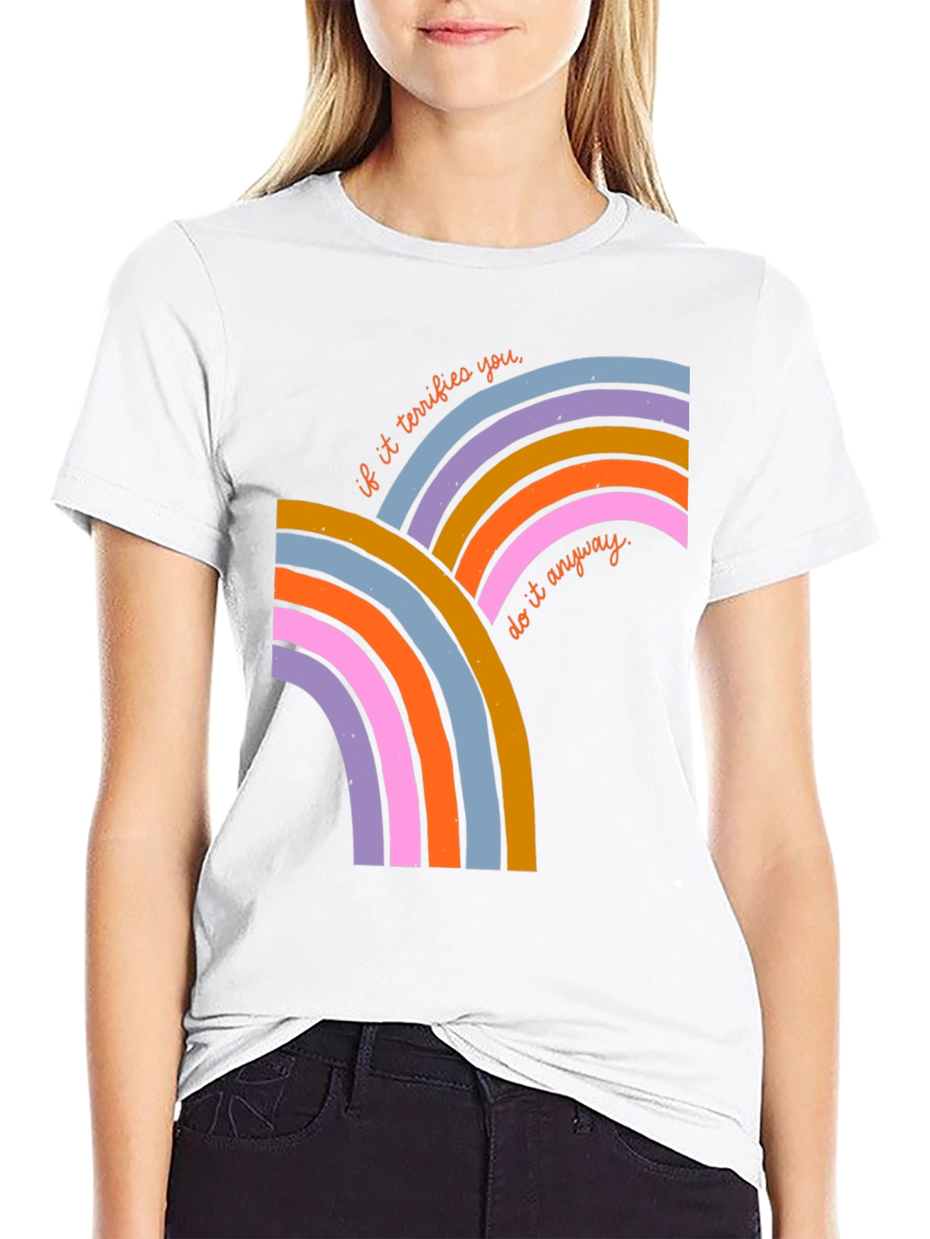 Terrifies You Rainbow Graphic Tee
