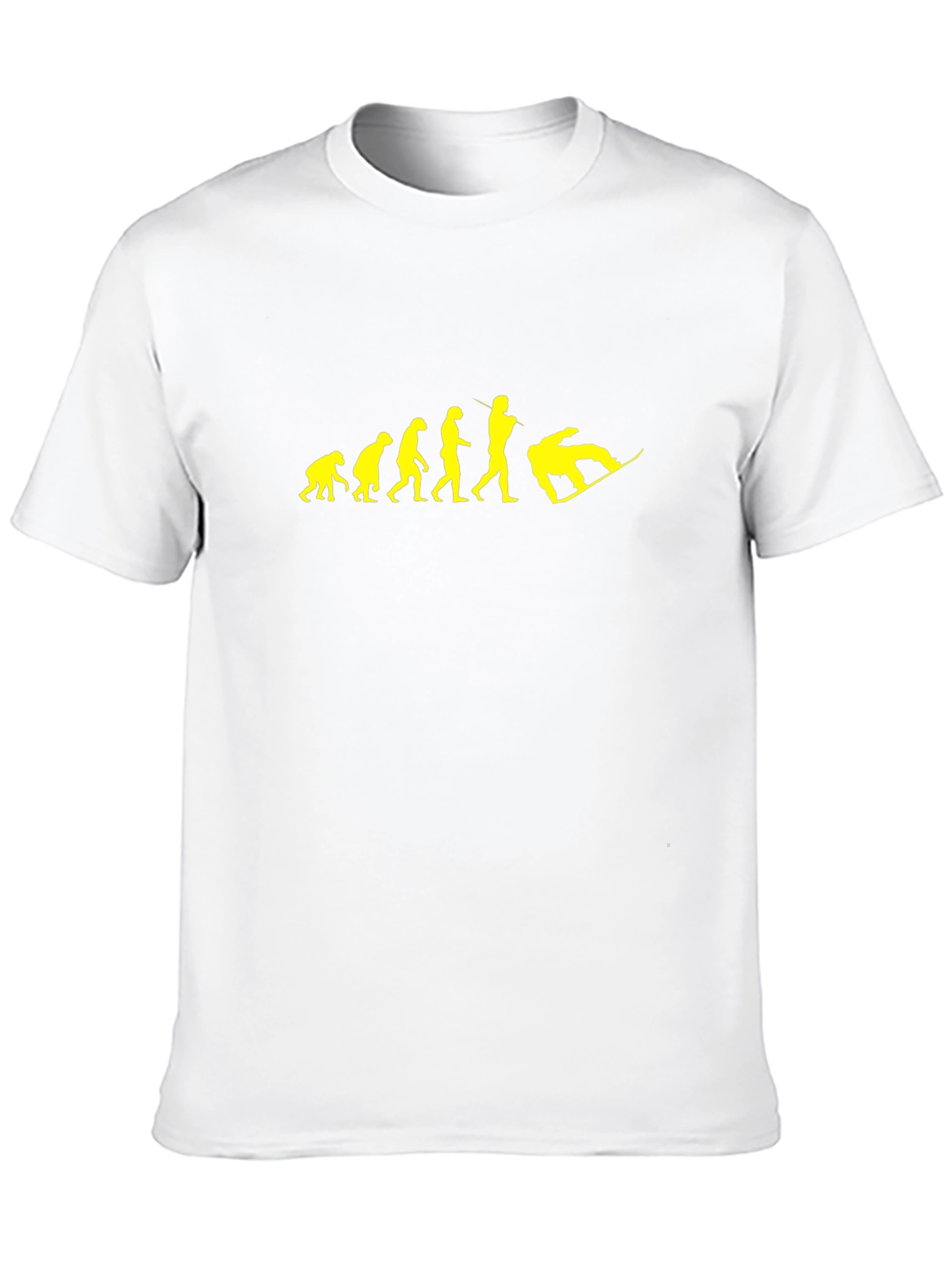 Evolution of Snowboarding Black T-Shirt