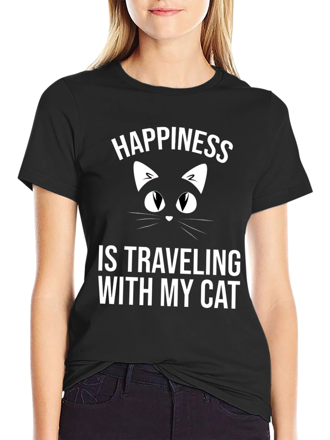 Happiness is Traveling with My Cat T-Shirt