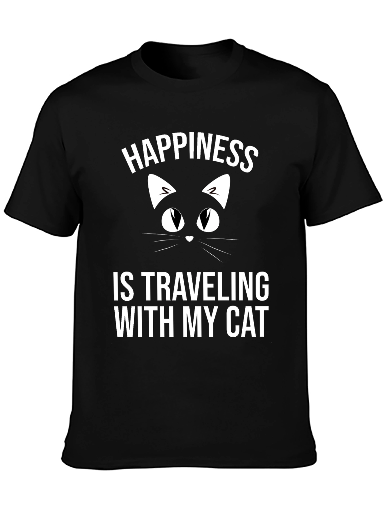 Happiness is Traveling with My Cat T-Shirt