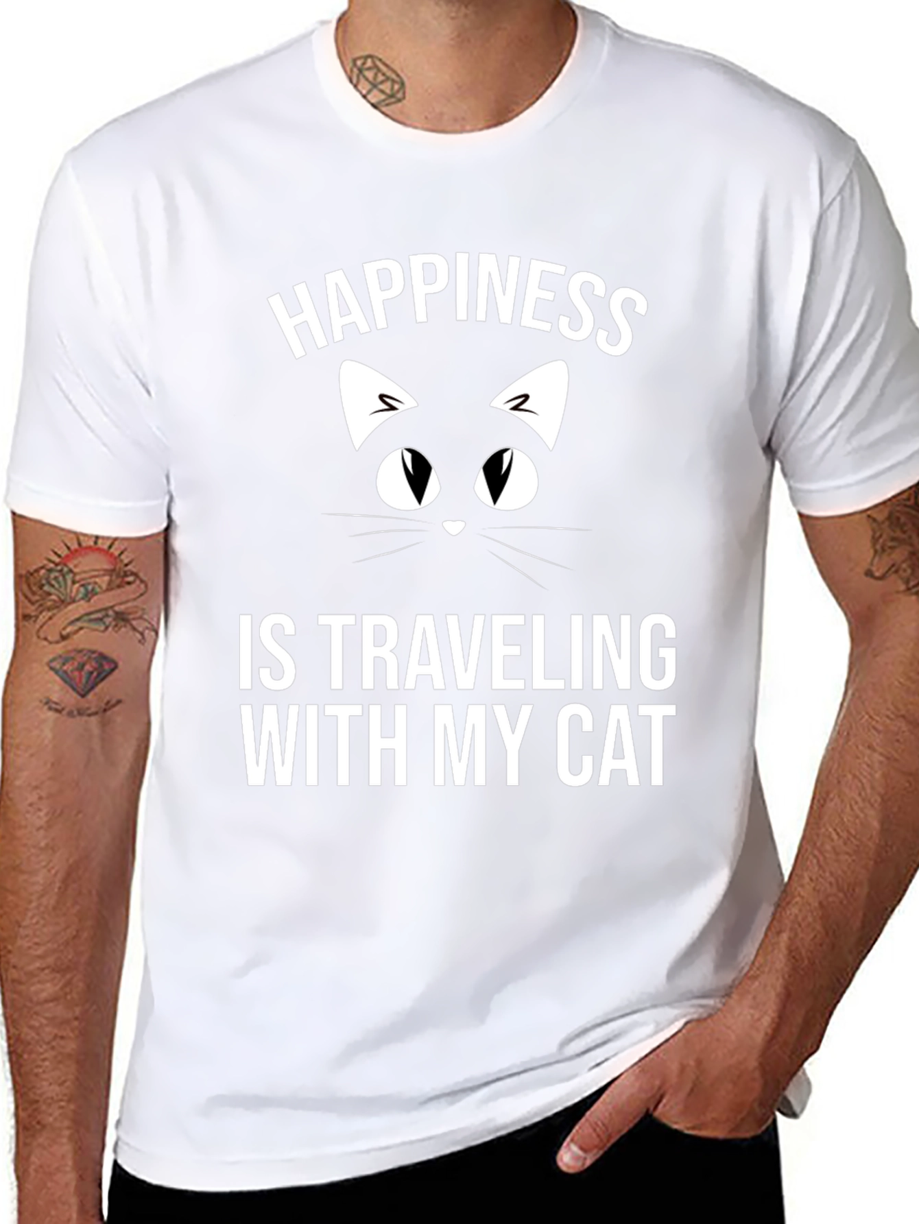 Happiness is Traveling with My Cat T-Shirt