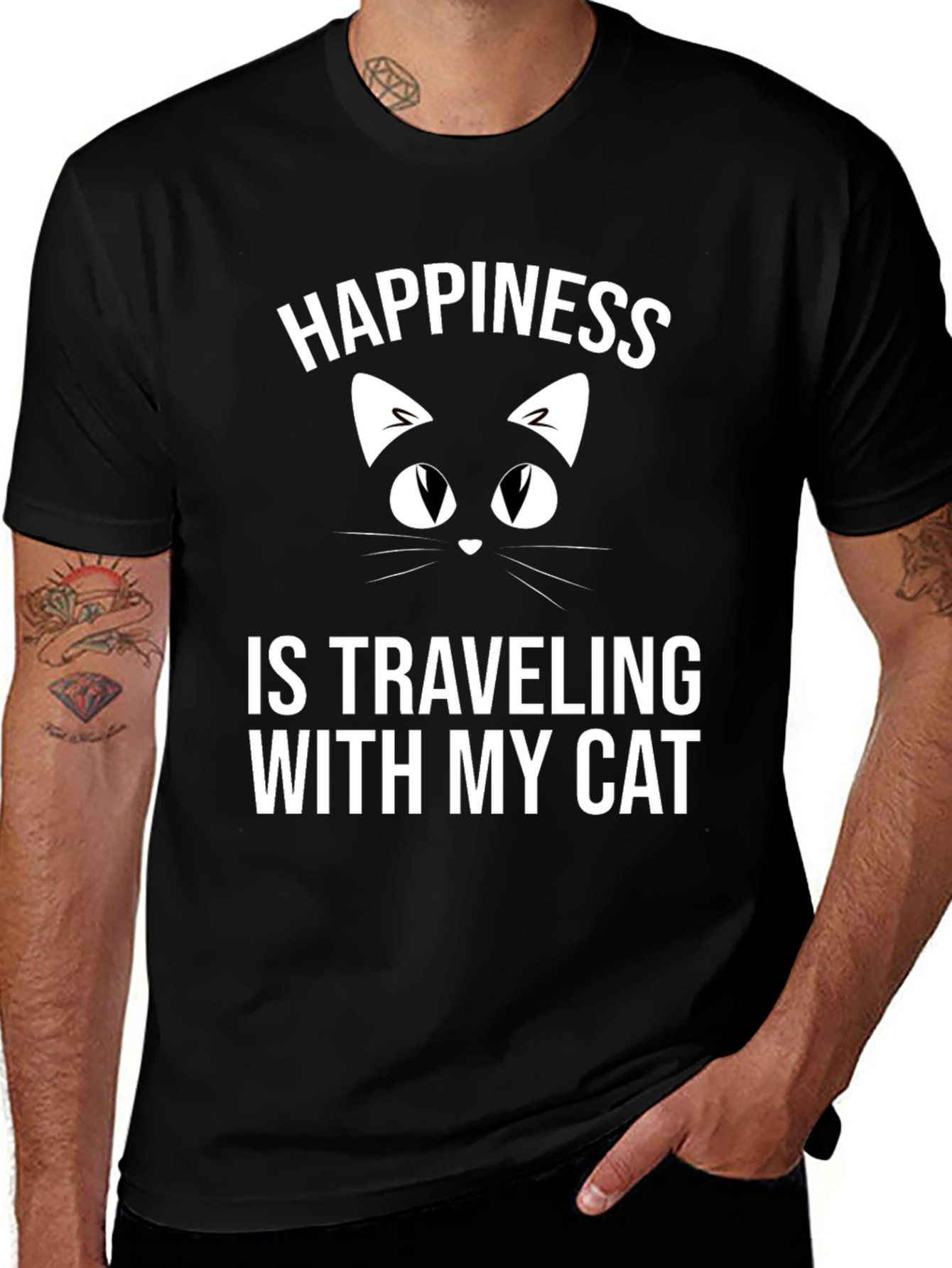Happiness is Traveling with My Cat T-Shirt