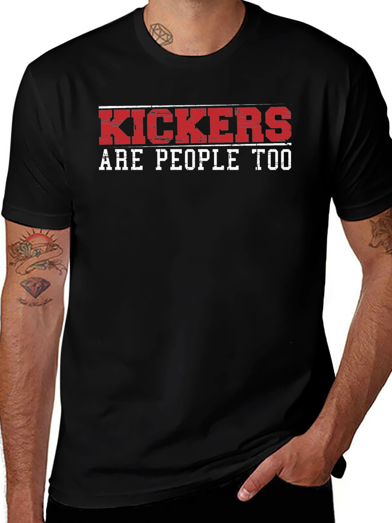 Kickers Are People Too Graphic T-Shirt
