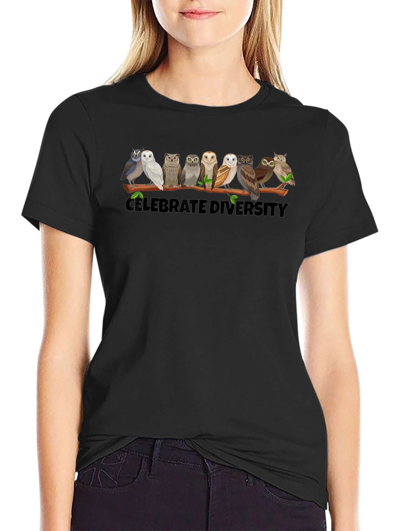 Celebrate Diversity Owl T-Shirt