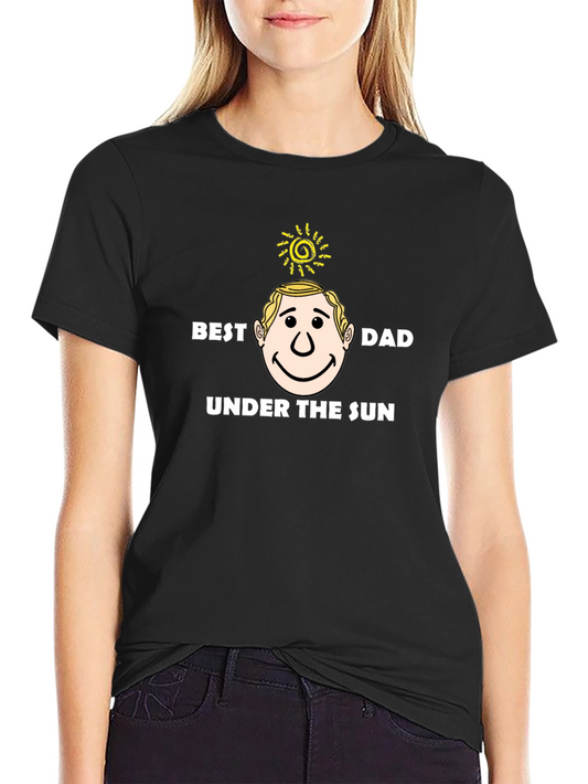 Best Dad Under the Sun Black T-Shirt