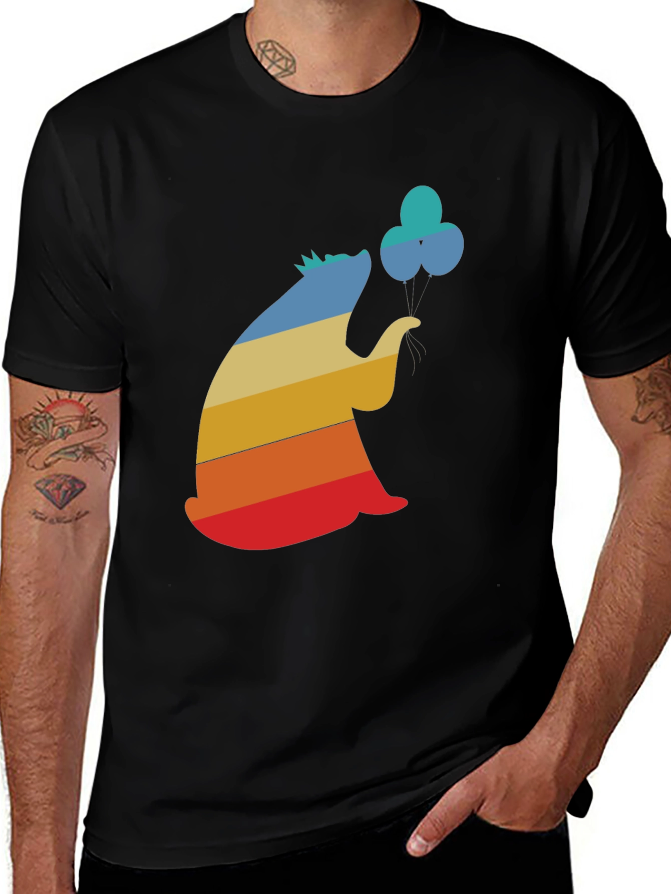 Retro Hedgehog Balloon T-Shirt
