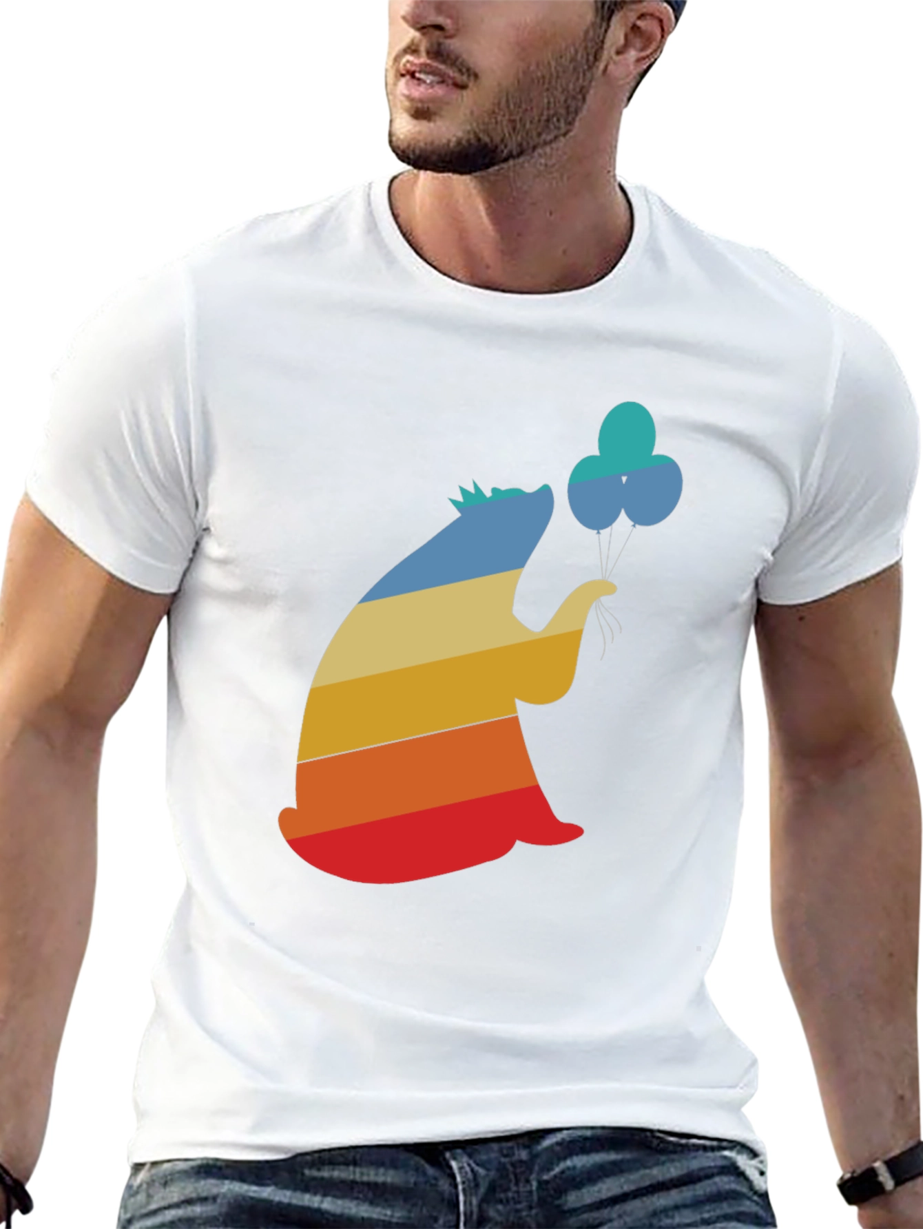 Retro Hedgehog Balloon T-Shirt