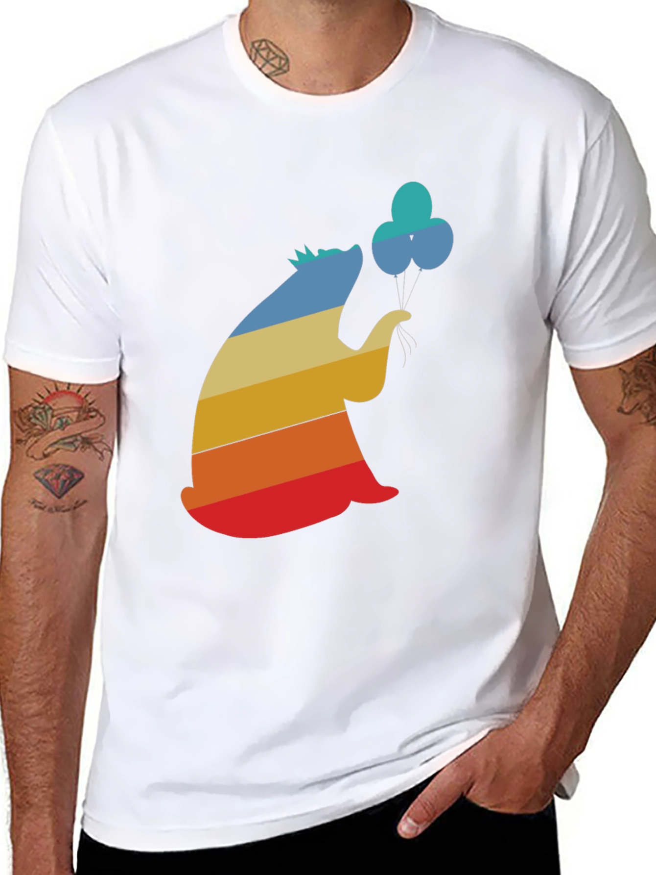 Retro Hedgehog Balloon T-Shirt