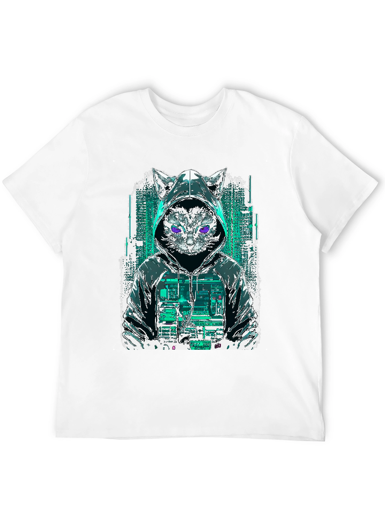 Cyberpunk Cat Hoodie T-Shirt