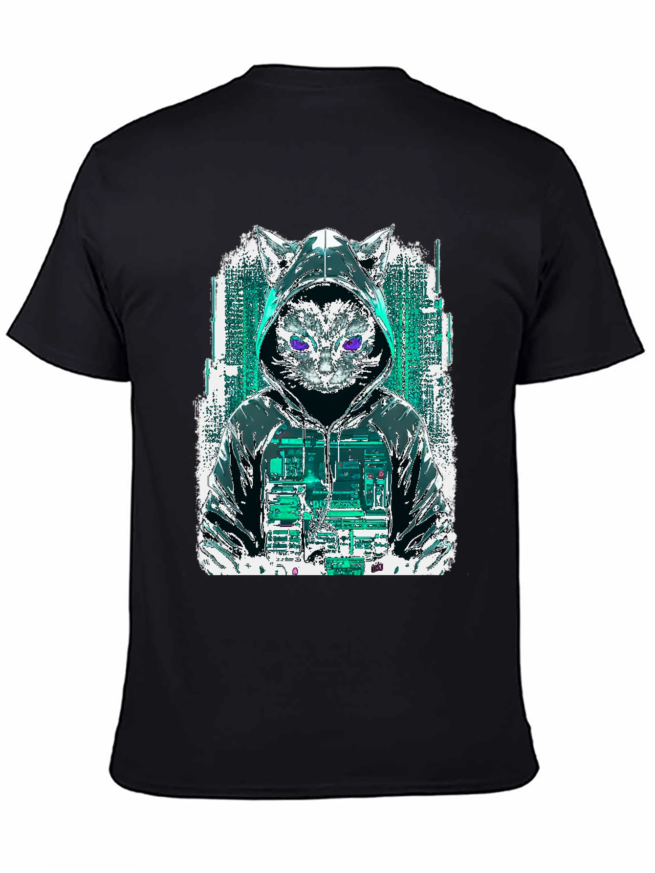 Cyberpunk Cat Hoodie T-Shirt