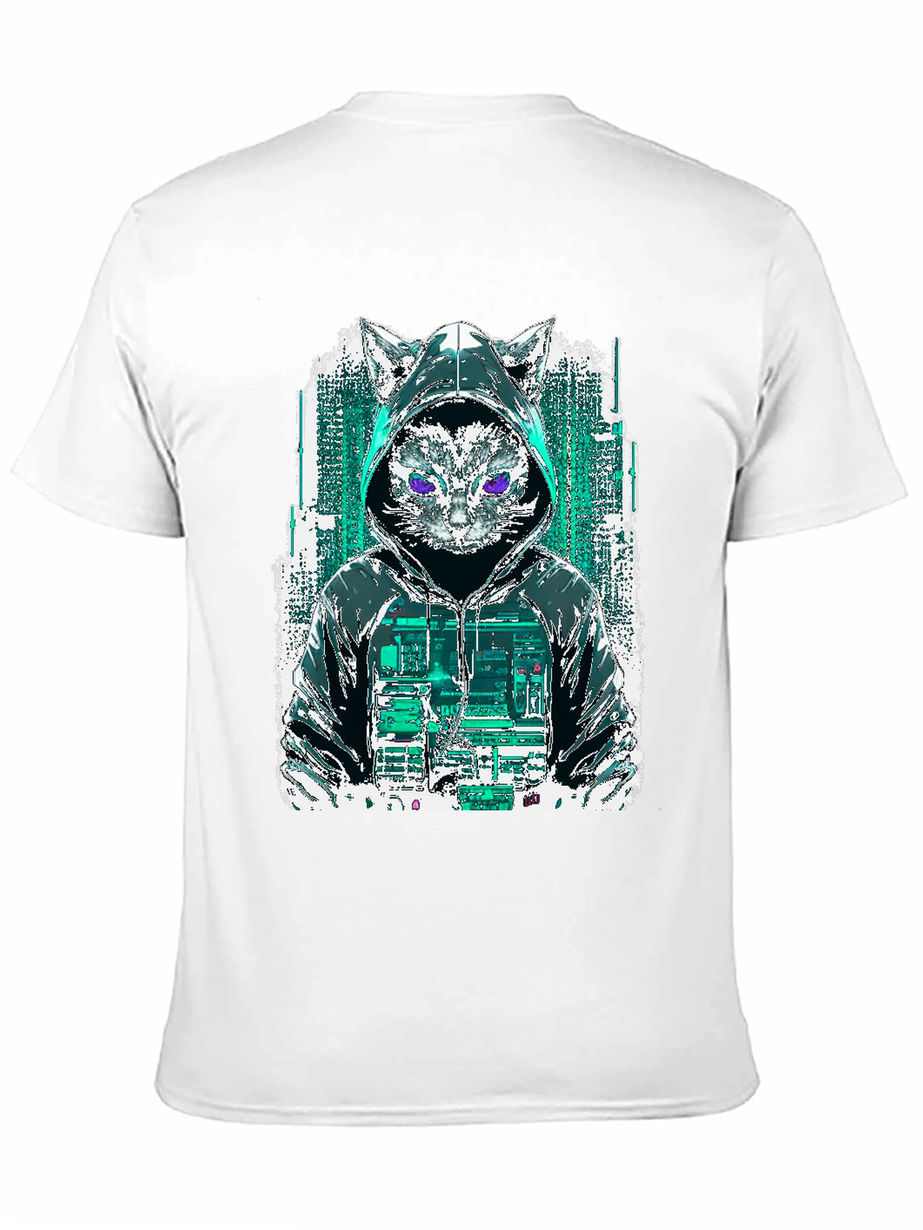 Cyberpunk Cat Hoodie T-Shirt