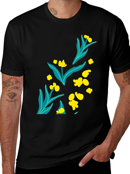 Black Floral Graphic Tee