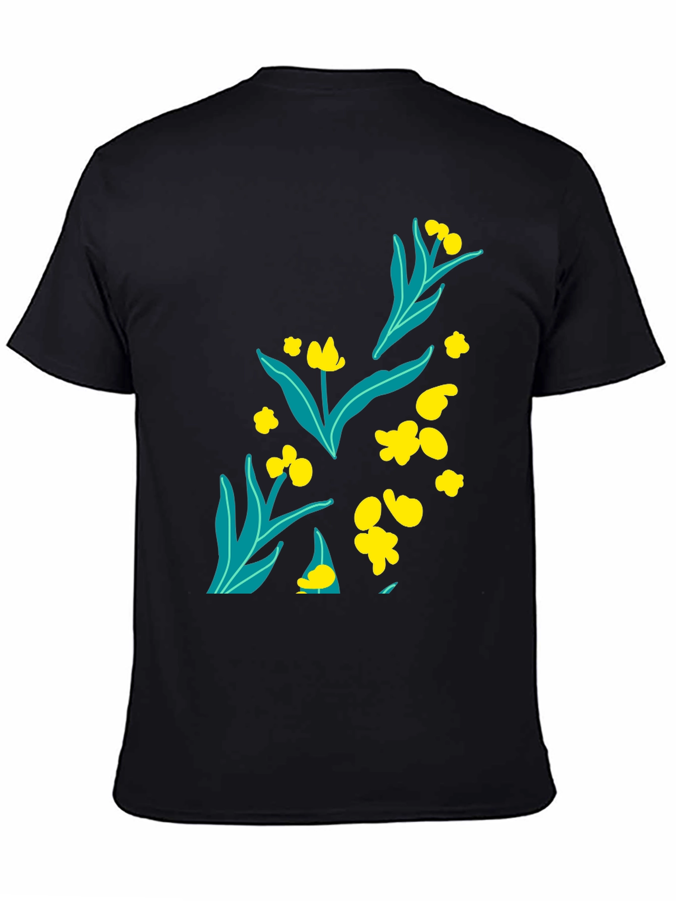 Black Floral Graphic Tee