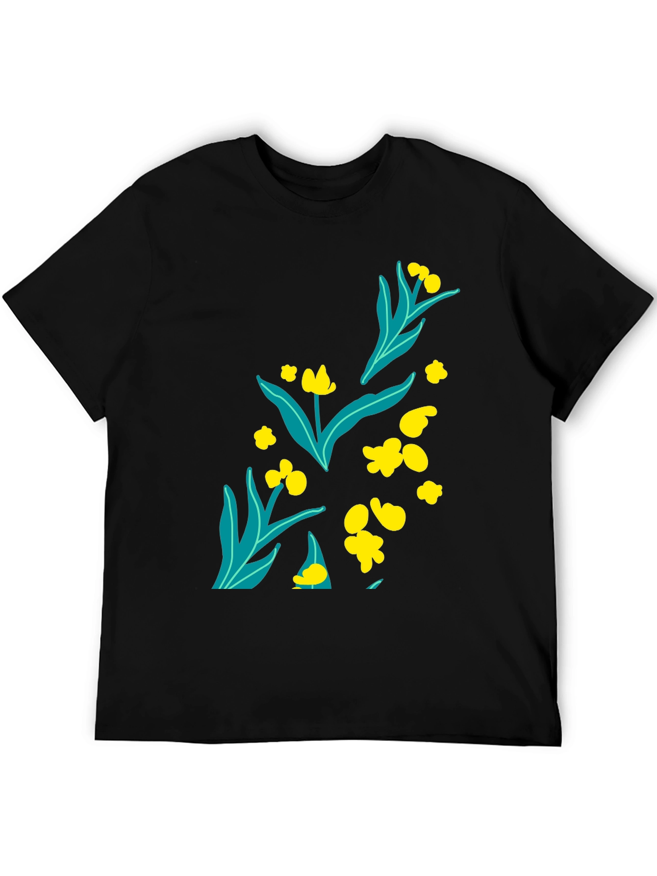 Black Floral Graphic Tee