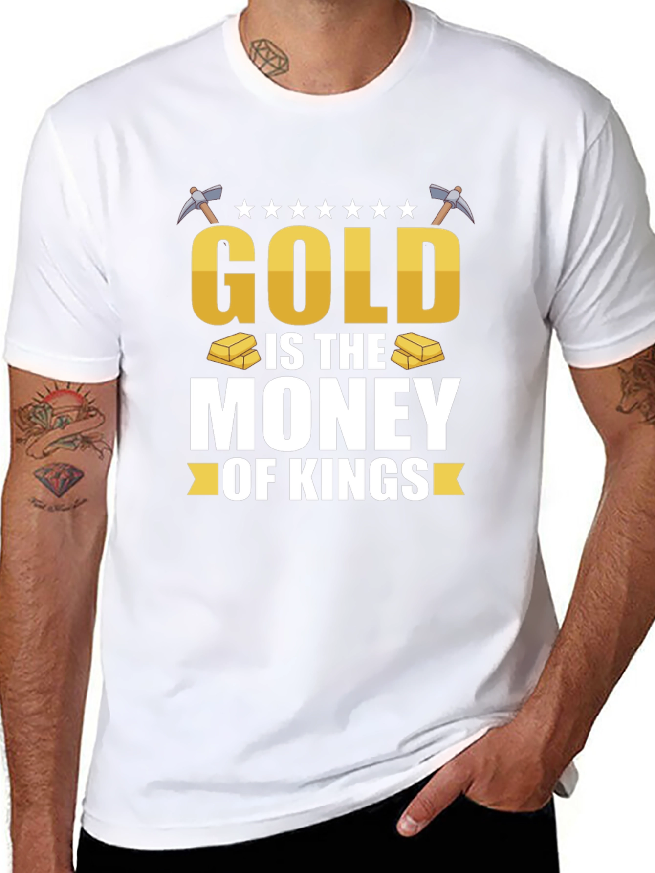 Gold is the Money of Kings Black T-Shirt