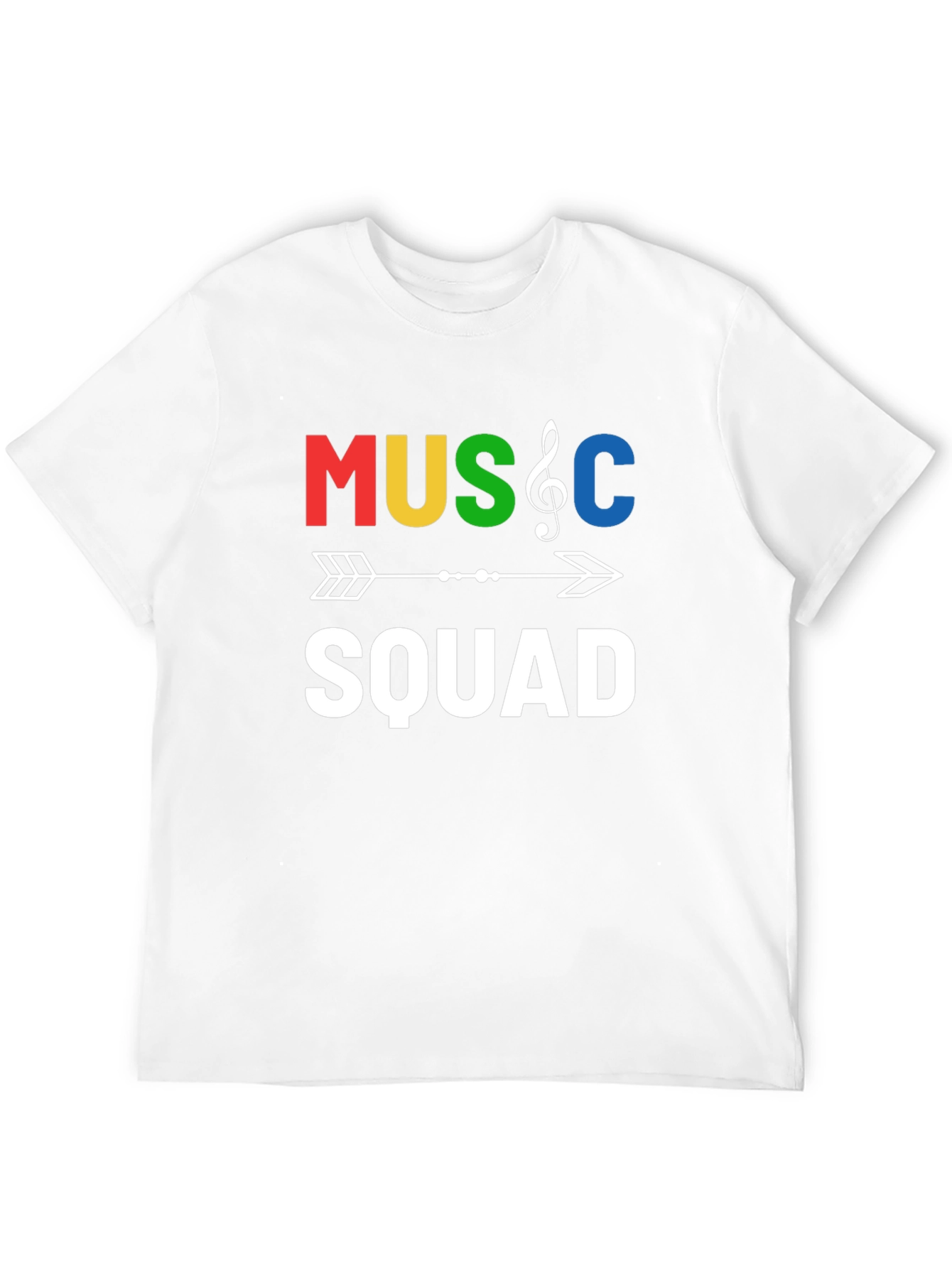 Music Squad Graphic Tee - Black Cotton T-Shirt