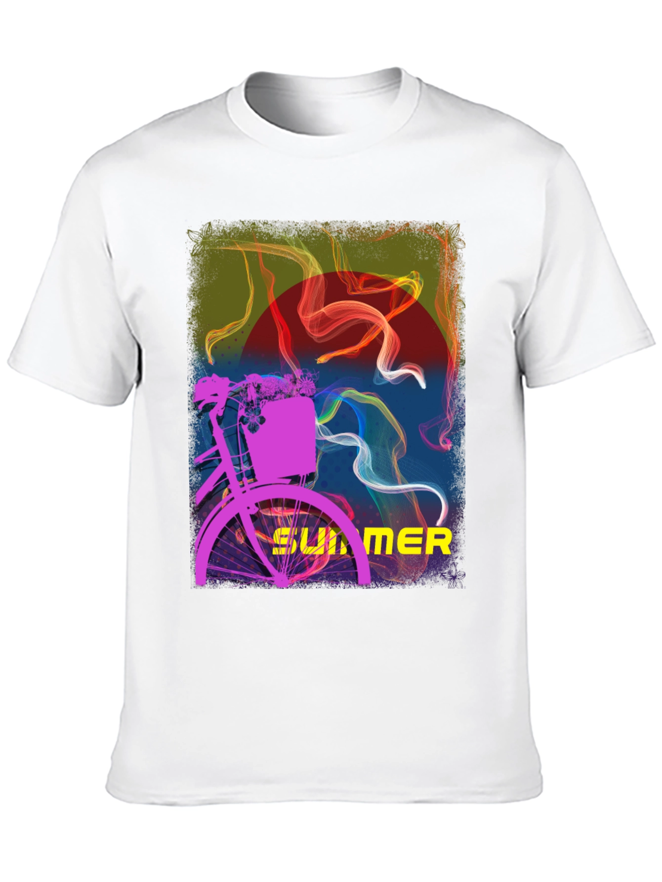 Summer Bike Graphic Tee - Stylish Black T-Shirt