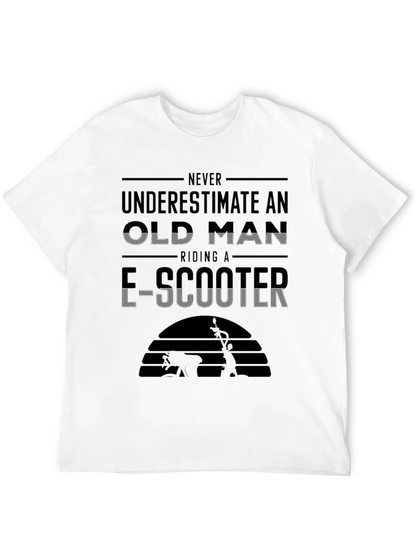 Funny E-Scooter Old Man T-Shirt