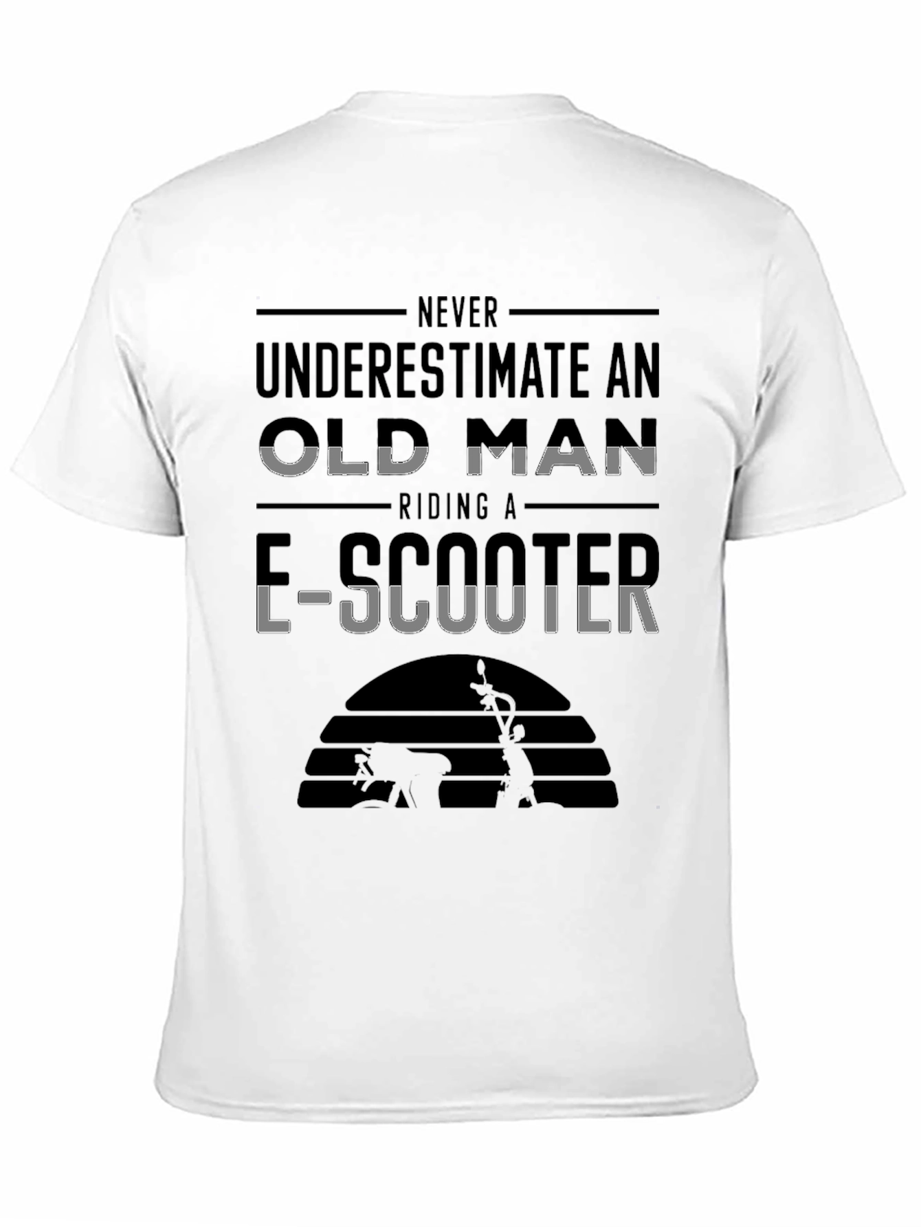 Funny E-Scooter Old Man T-Shirt