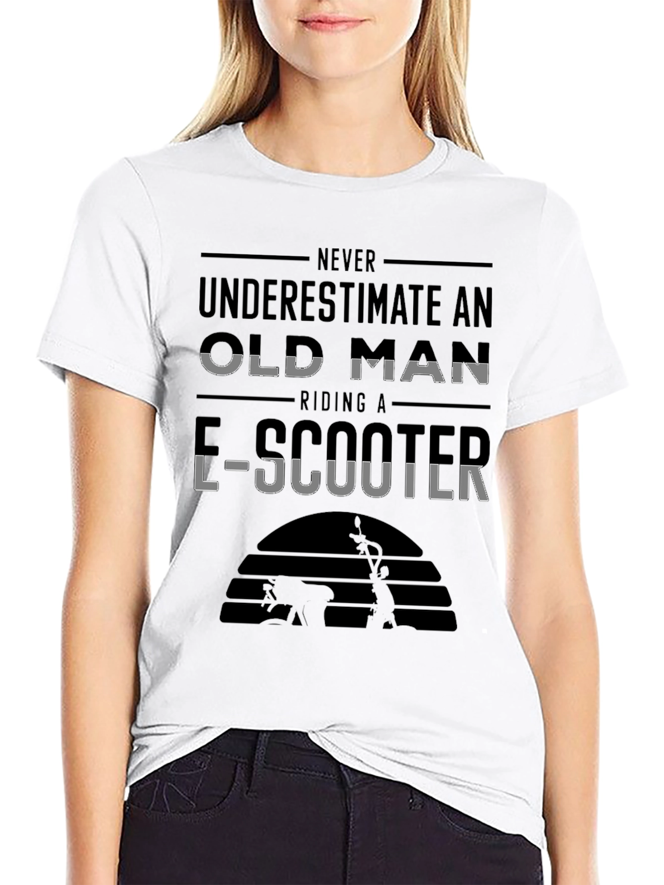 Funny E-Scooter Old Man T-Shirt