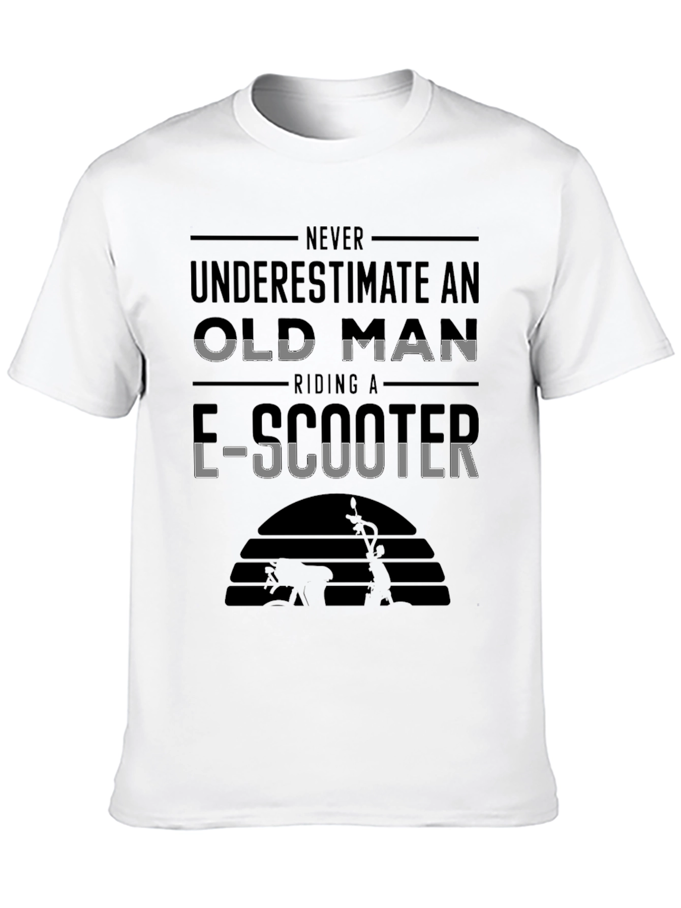 Funny E-Scooter Old Man T-Shirt