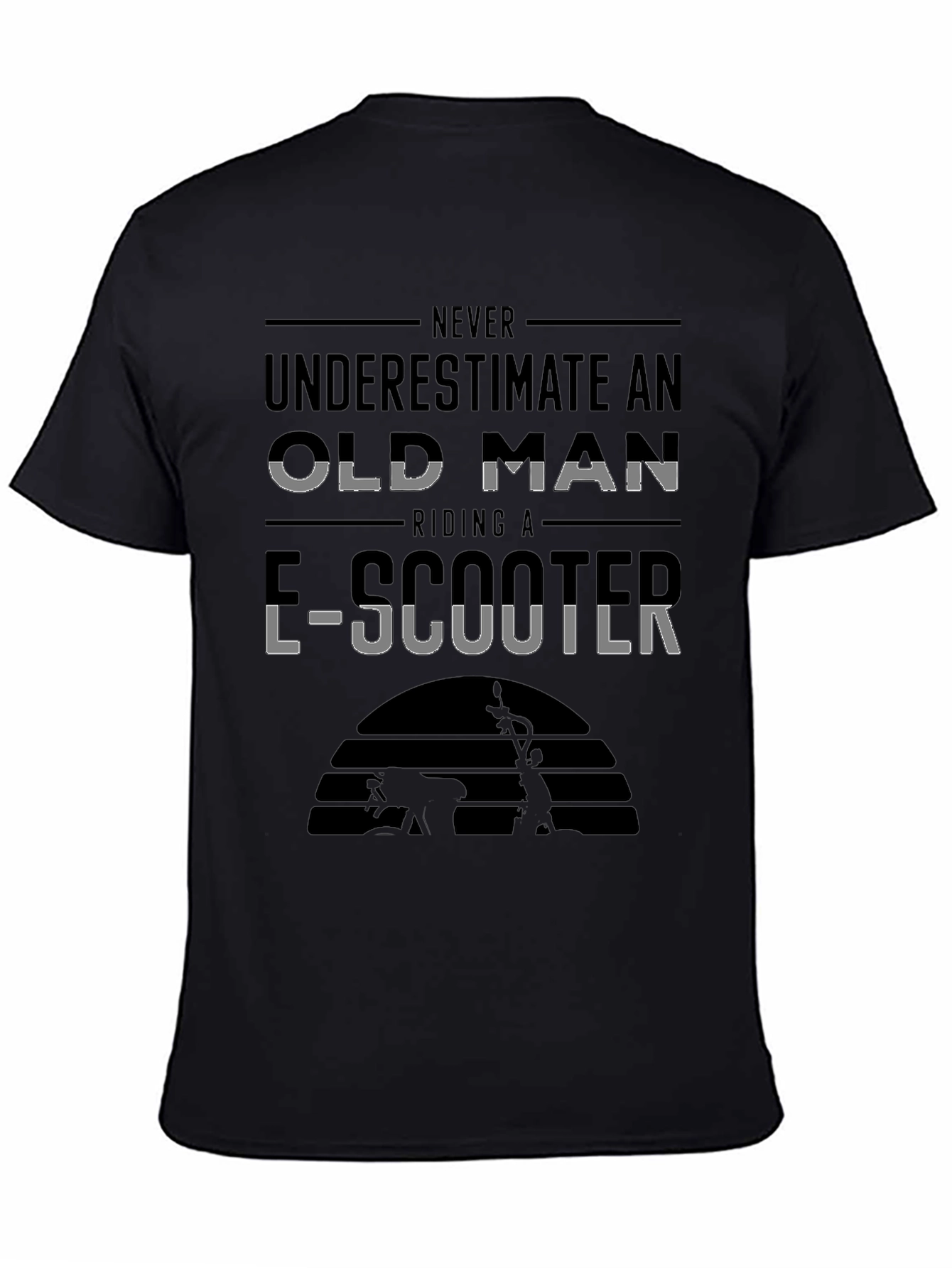 Funny E-Scooter Old Man T-Shirt