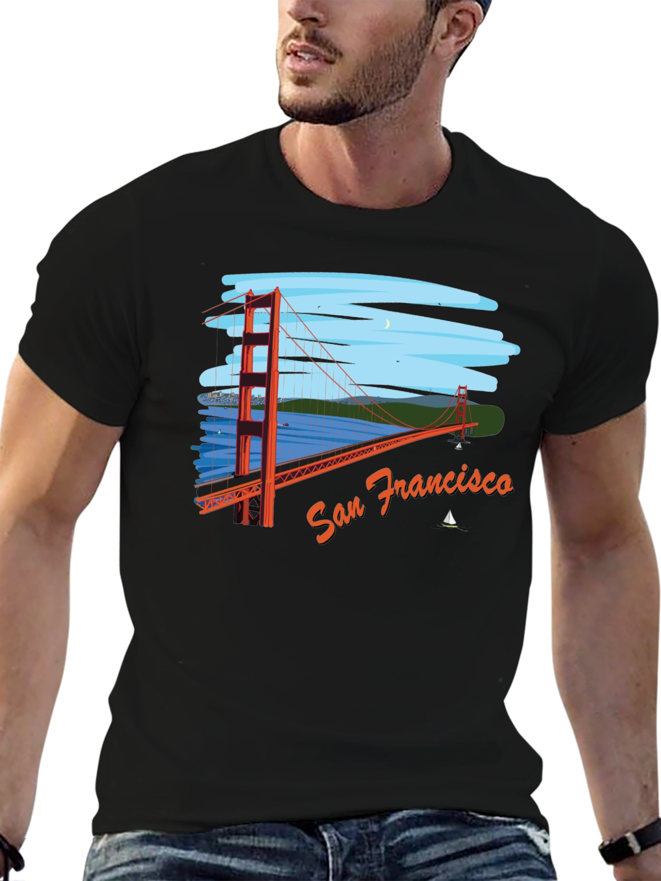 San Francisco Bridge Graphic T-Shirt