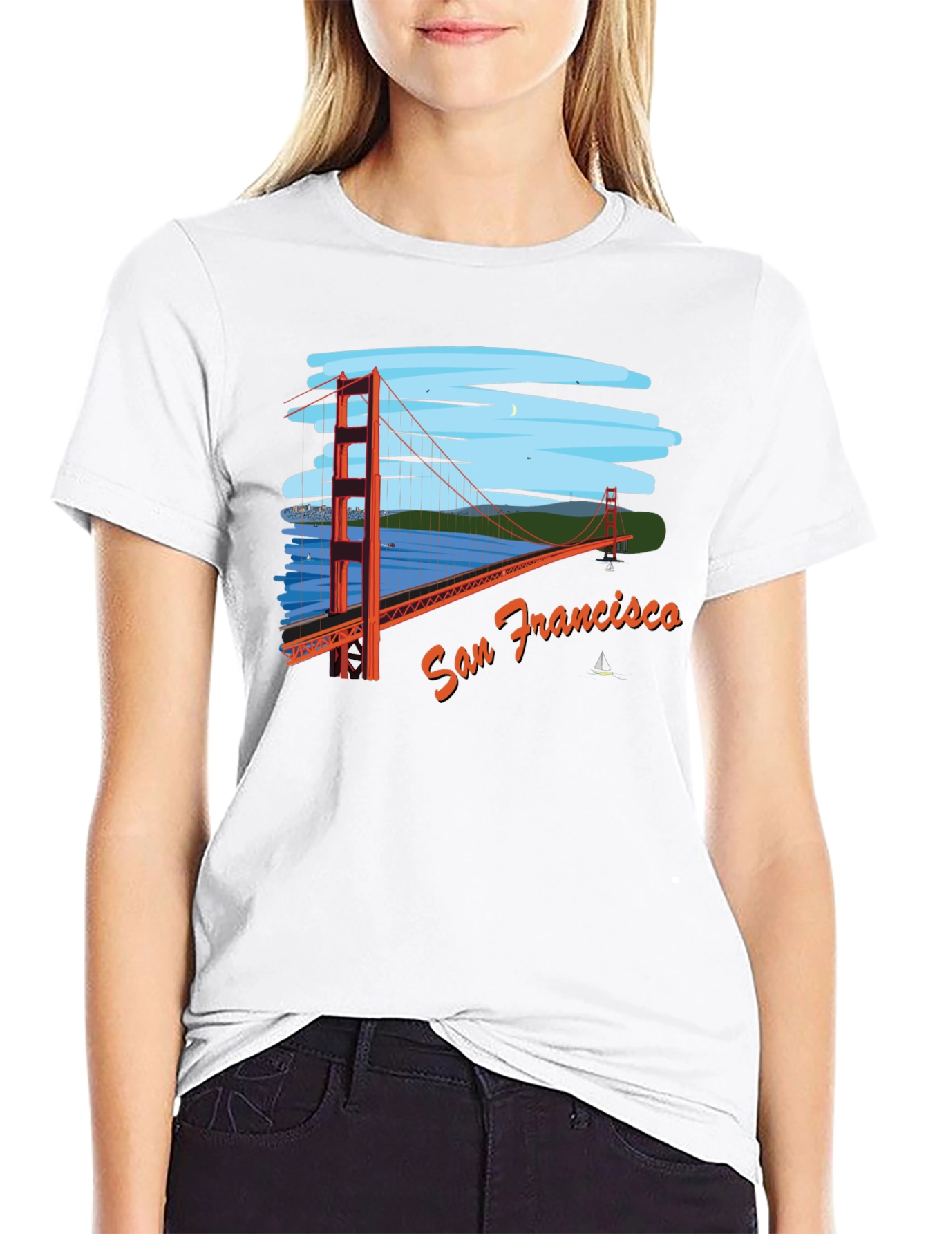 San Francisco Bridge Graphic T-Shirt