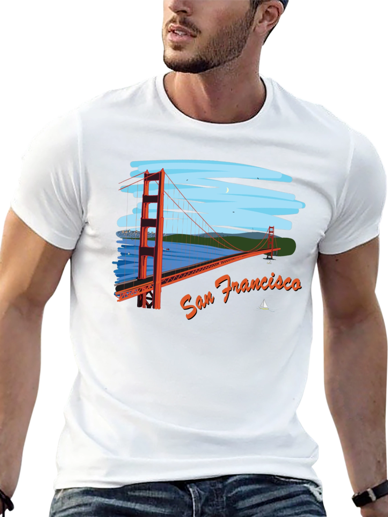 San Francisco Bridge Graphic T-Shirt