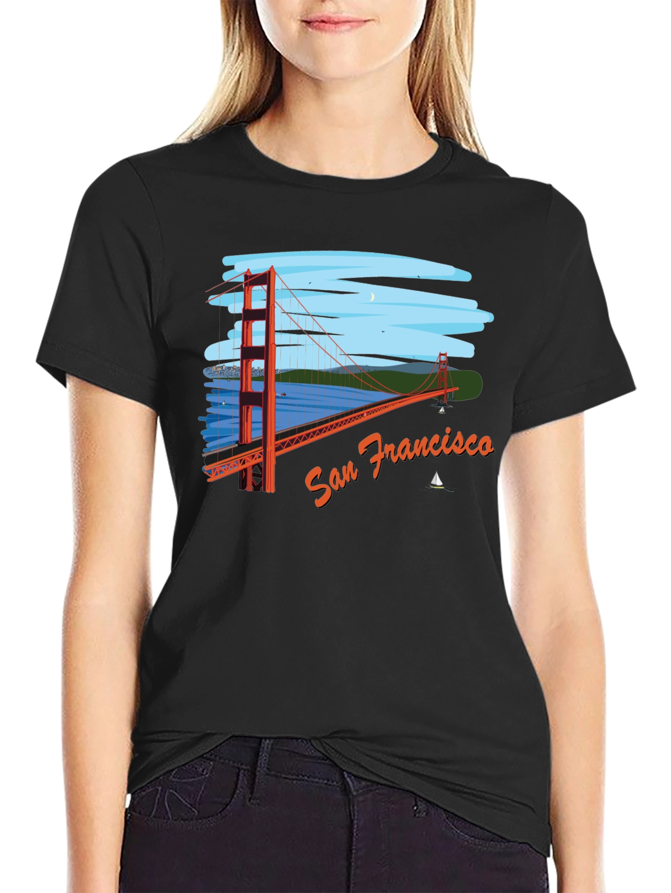 San Francisco Bridge Graphic T-Shirt