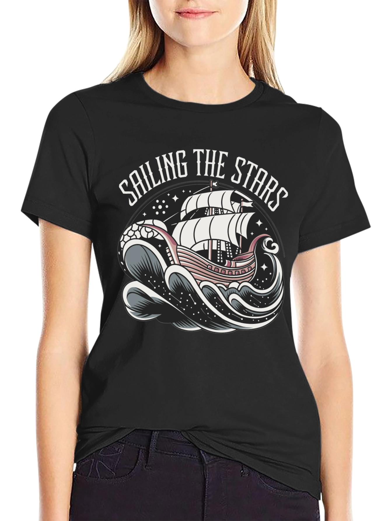 Sailing the Stars Graphic T-Shirt