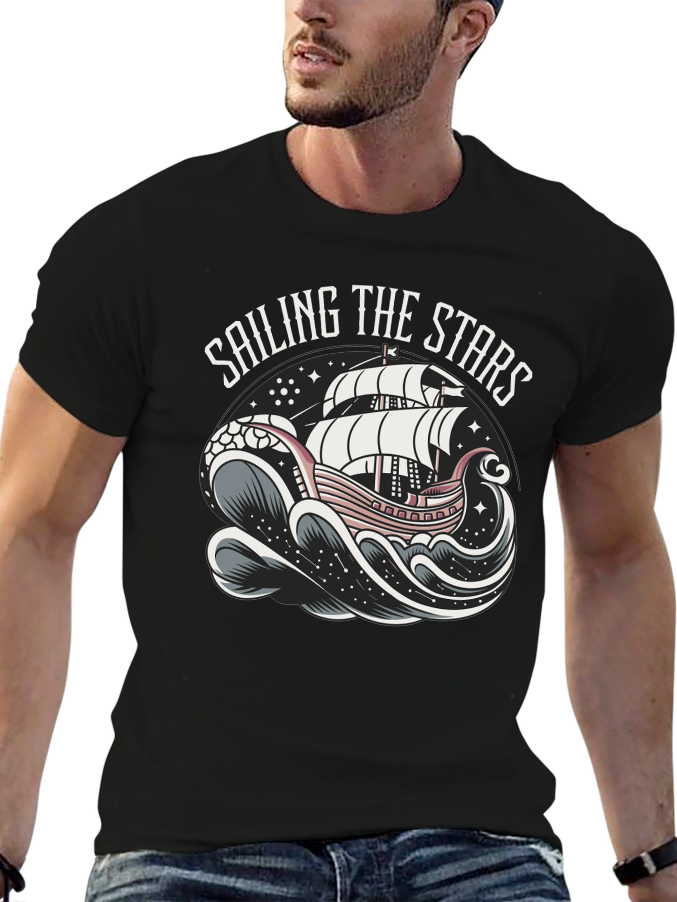 Sailing the Stars Graphic T-Shirt
