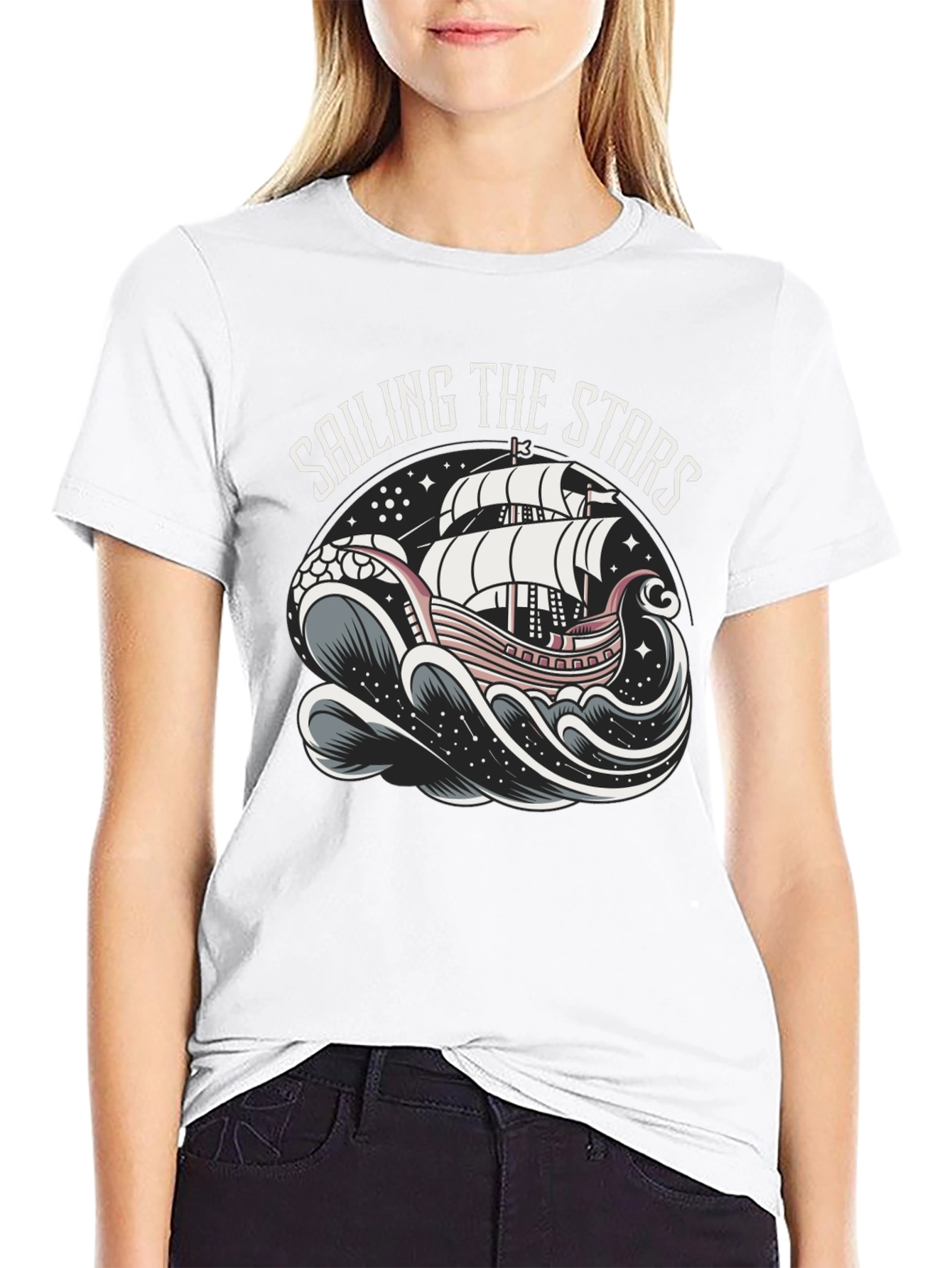 Sailing the Stars Graphic T-Shirt