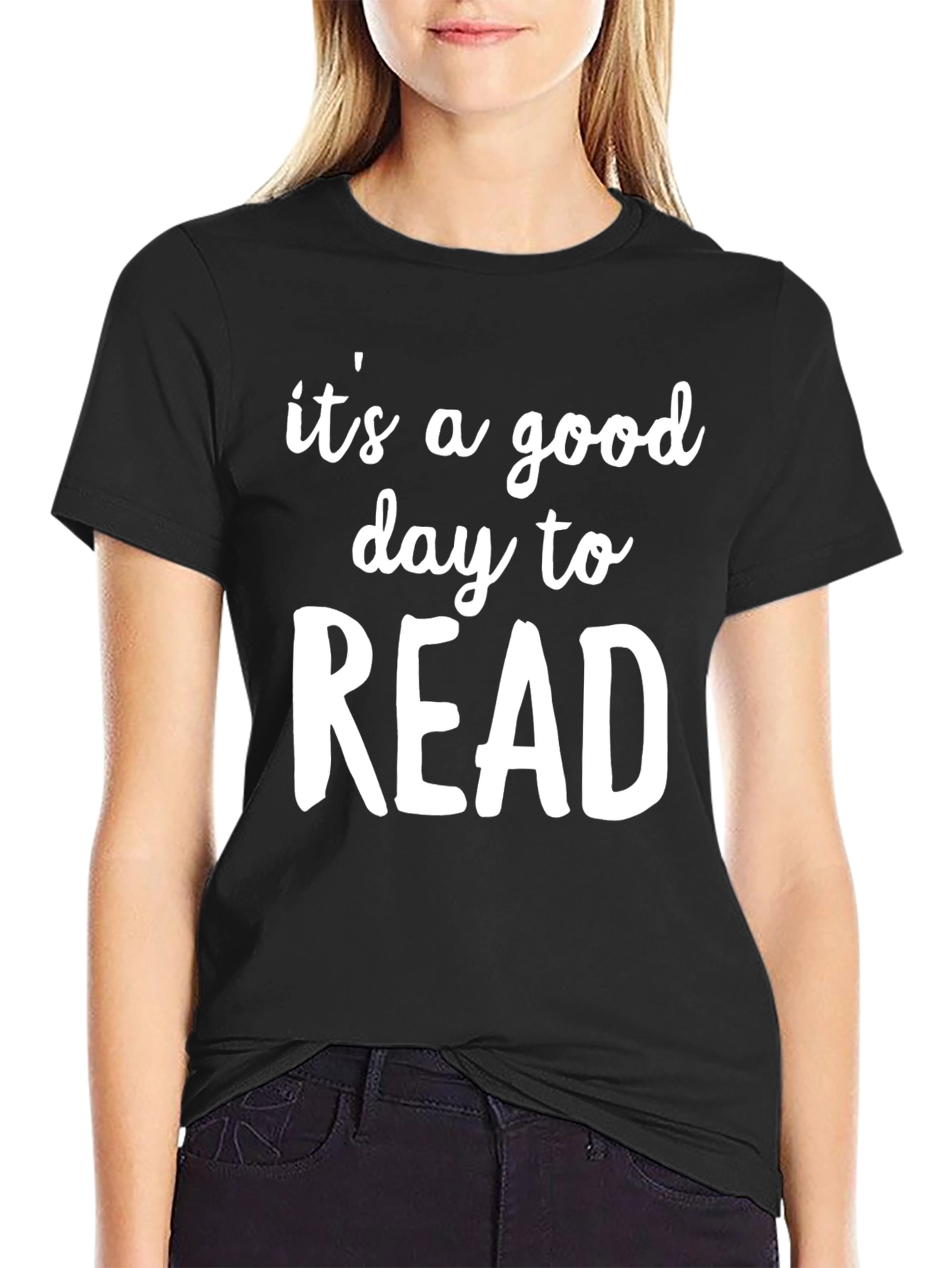Its a Good Day to Read Black T-Shirt