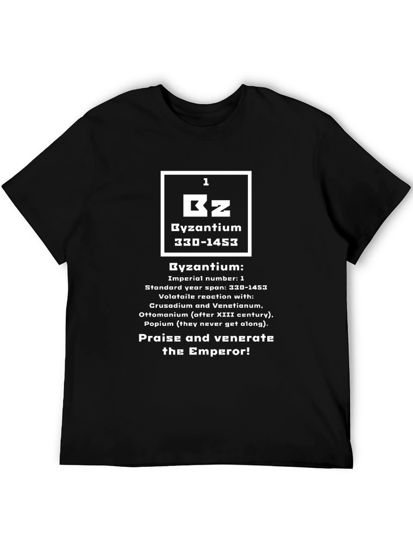Byzantium Periodic Table T-Shirt