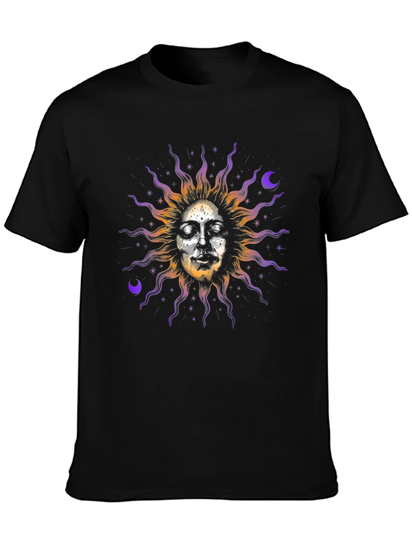 Celestial Sun Face Graphic Tee
