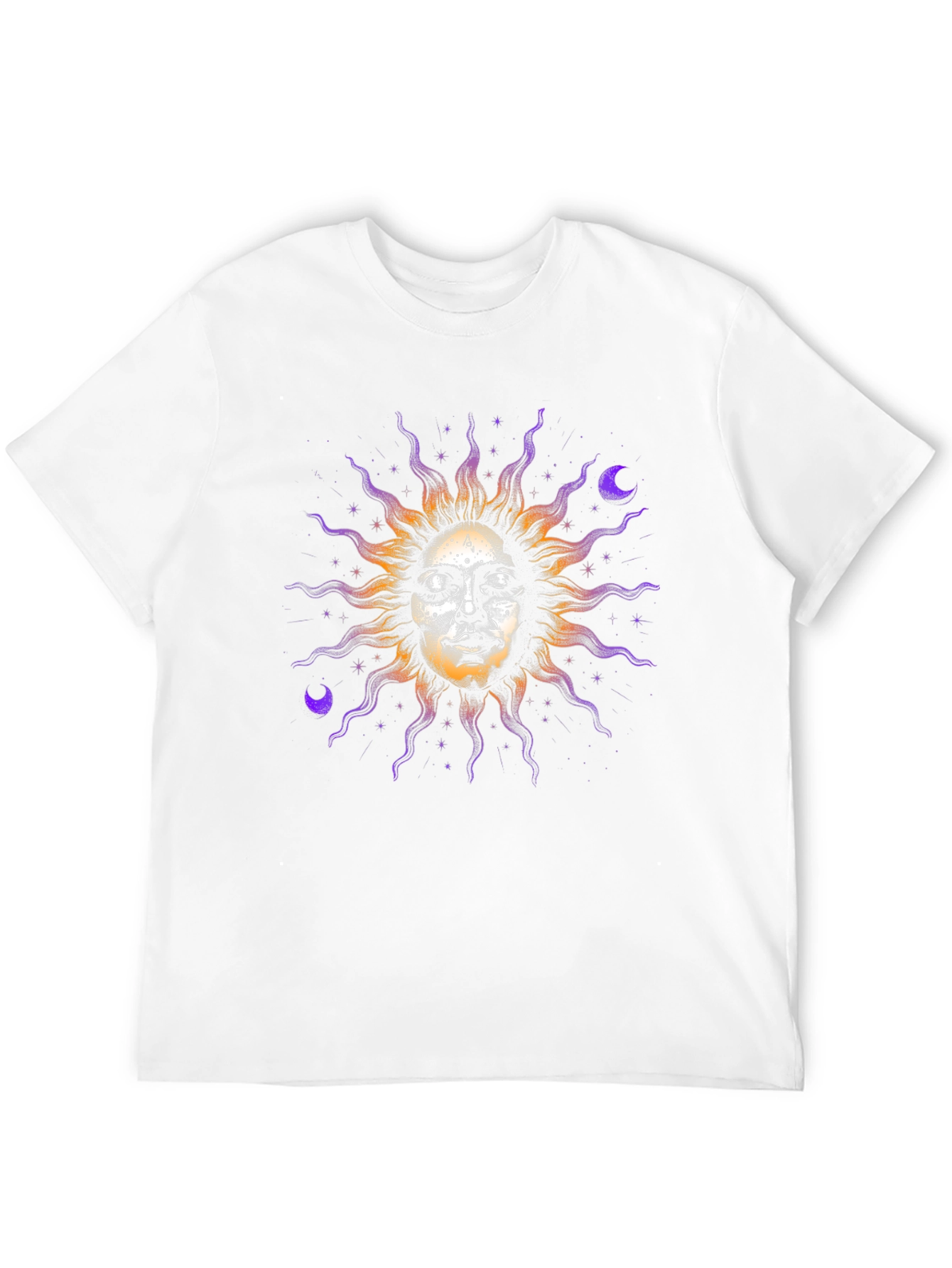 Celestial Sun Face Graphic Tee