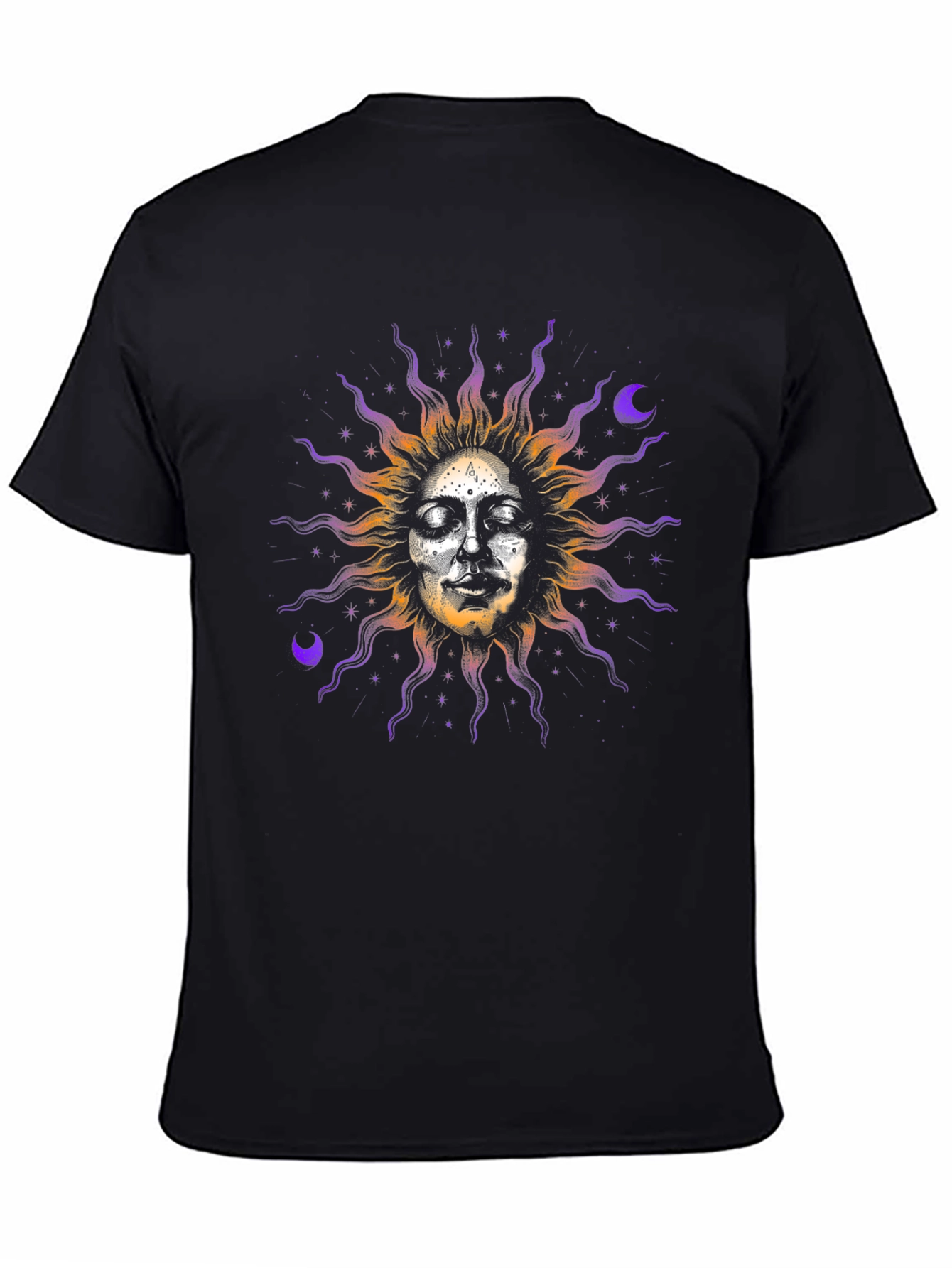 Celestial Sun Face Graphic Tee