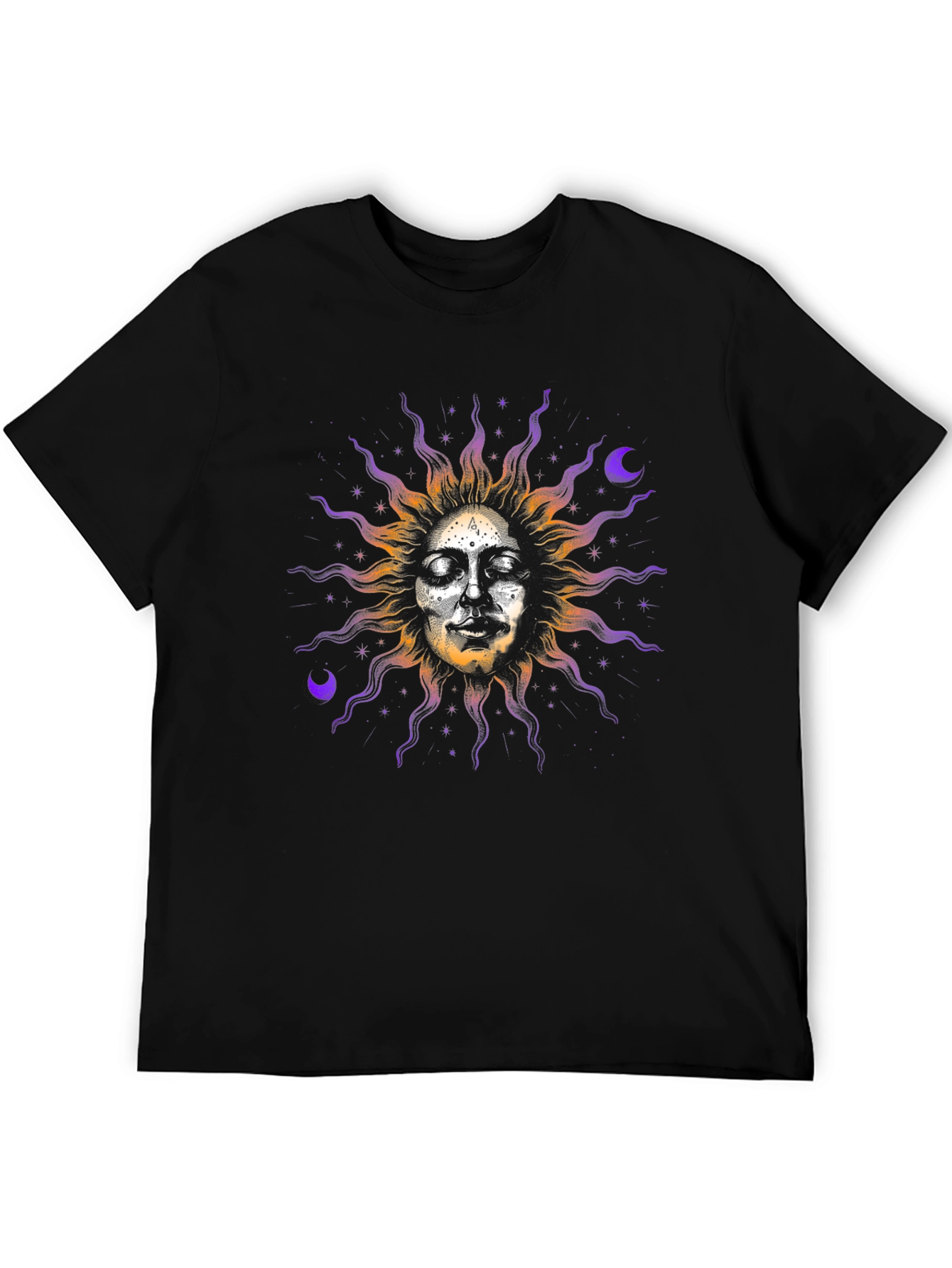 Celestial Sun Face Graphic Tee