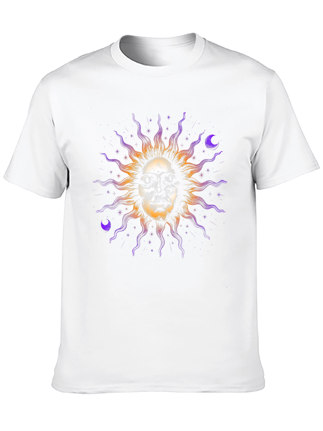 Celestial Sun Face Graphic Tee