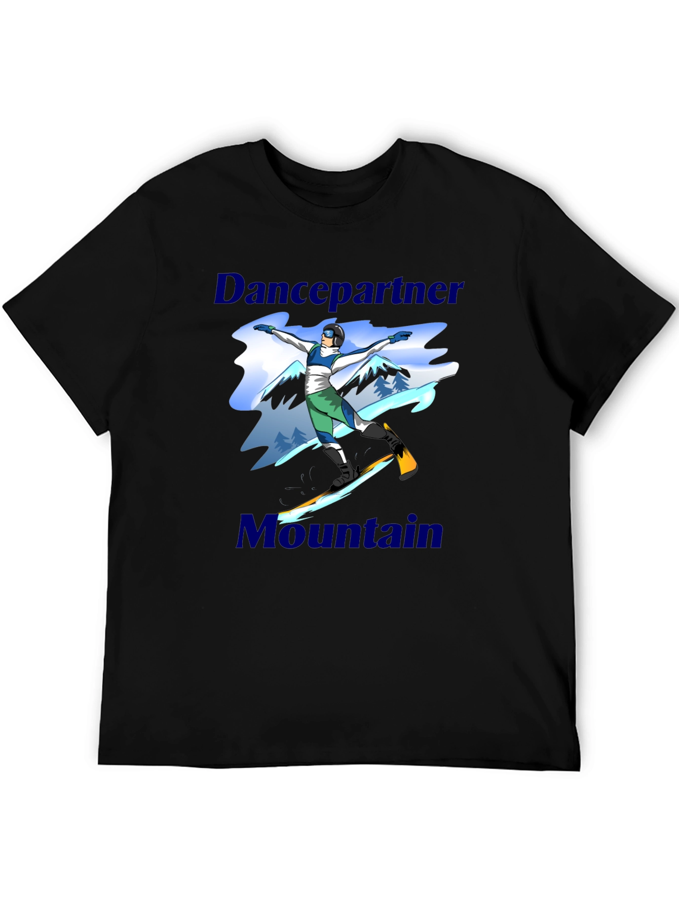 Dancepartner Mountain Black T-Shirt