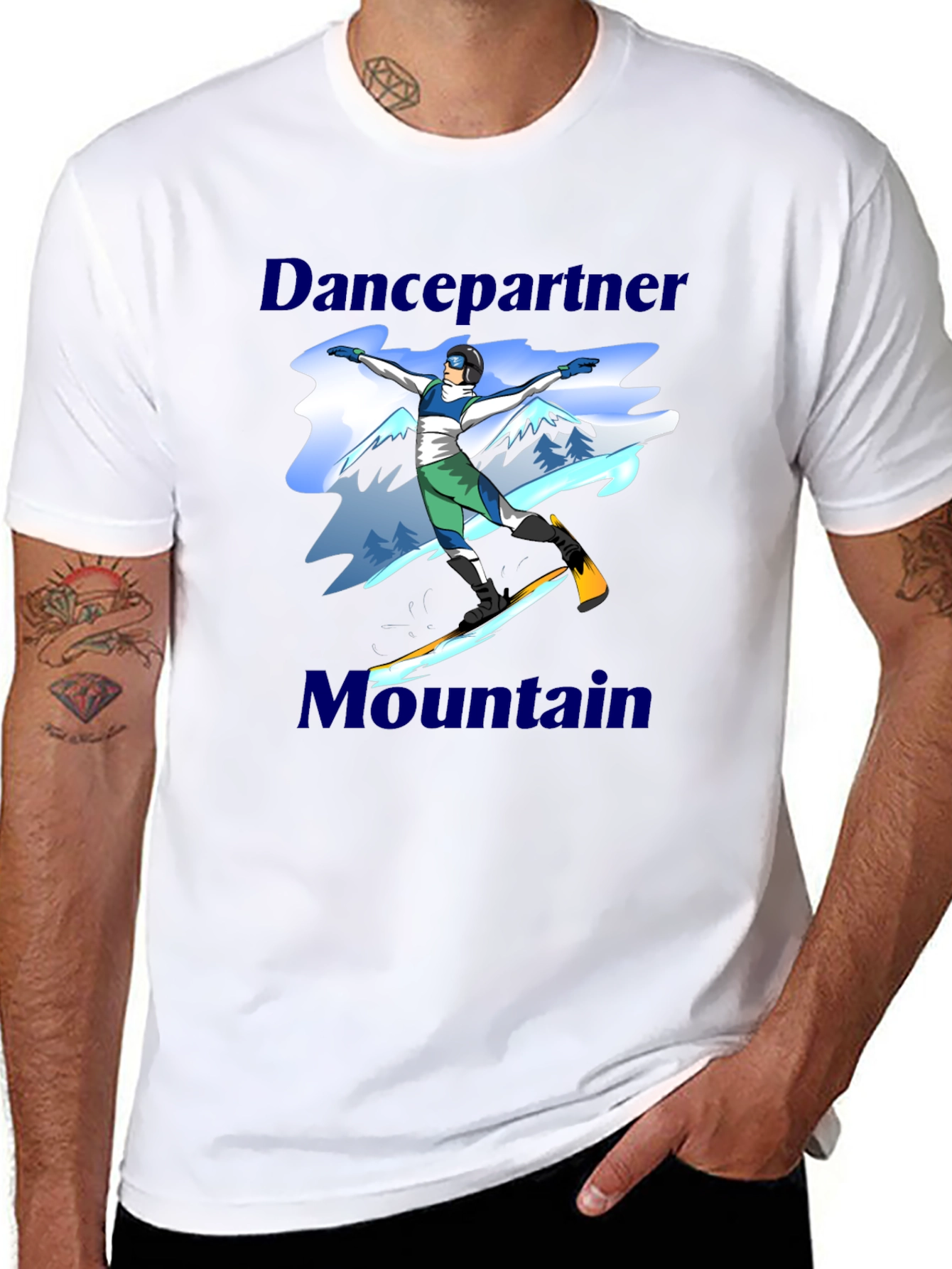 Dancepartner Mountain Black T-Shirt