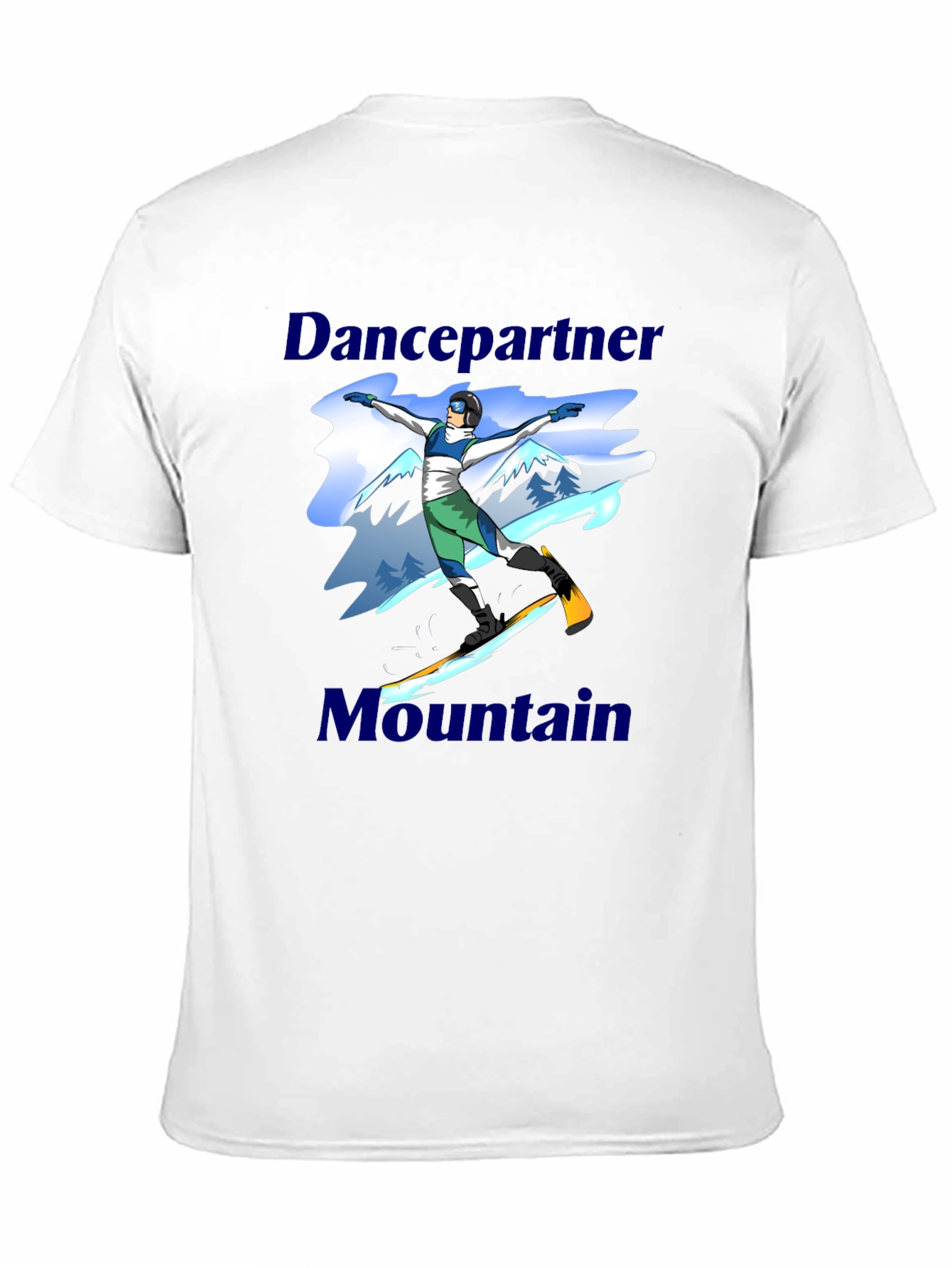 Dancepartner Mountain Black T-Shirt
