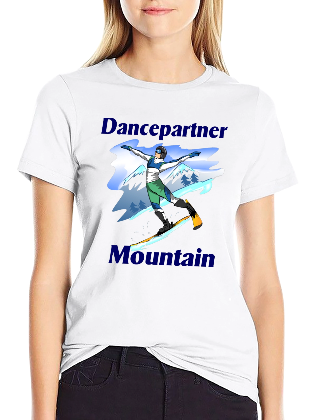 Dancepartner Mountain Black T-Shirt