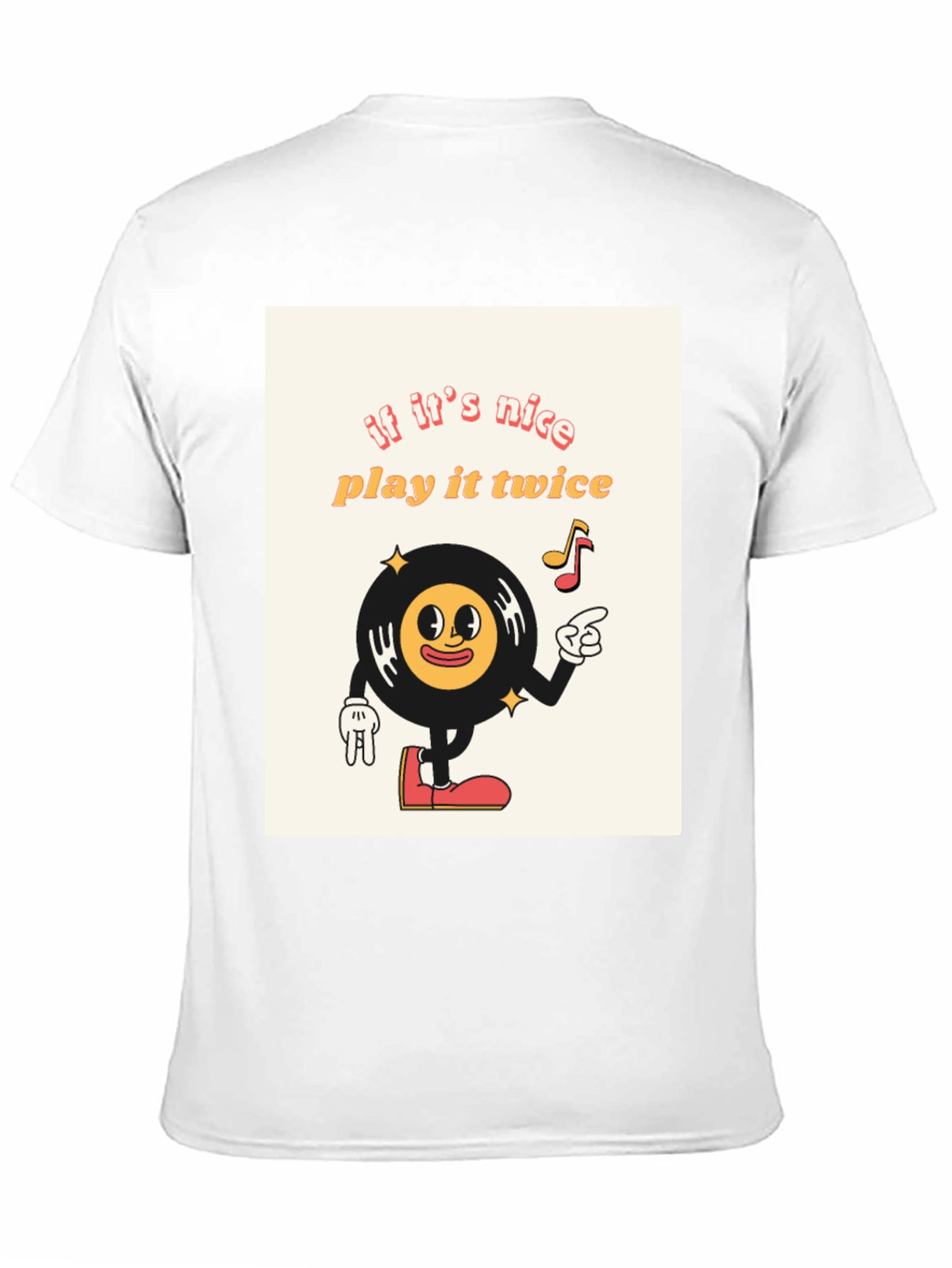 Retro Vinyl Record Cartoon T-Shirt