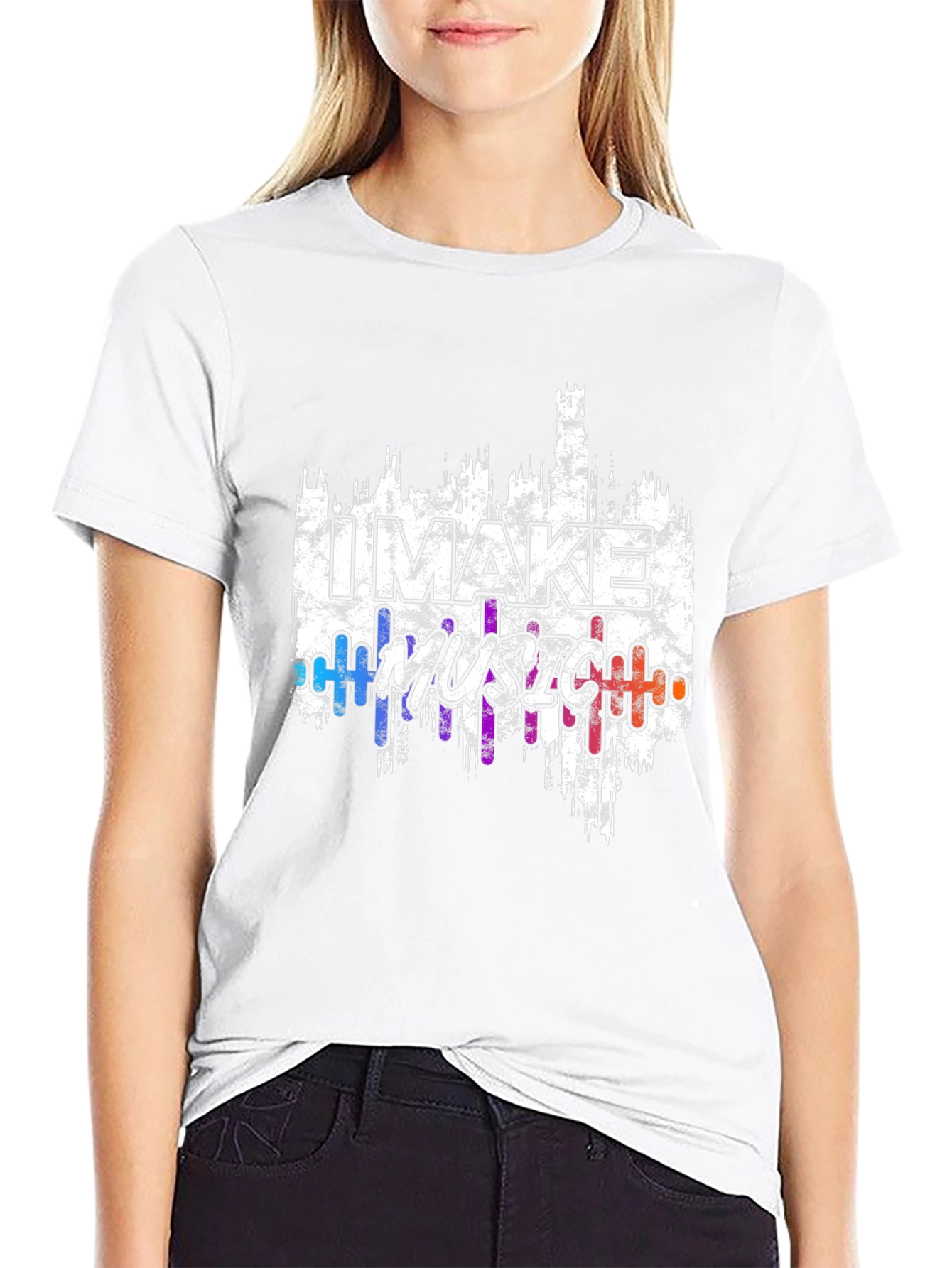 I Make Music Graphic T-Shirt - Black